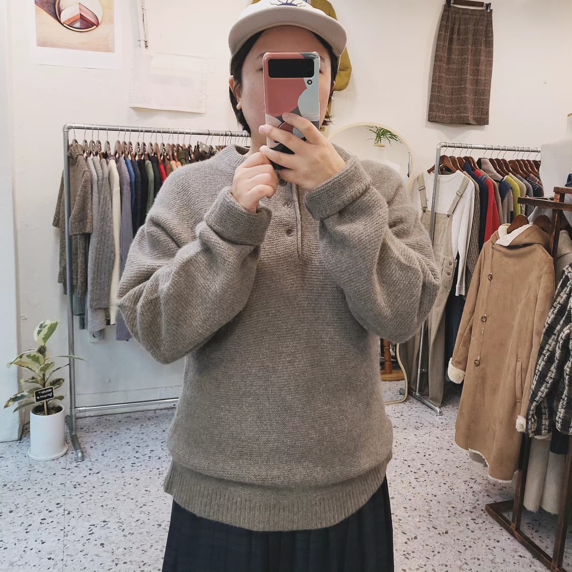 저널스탠다드 해밀턴램스울 그레이 니트 상품이미지9