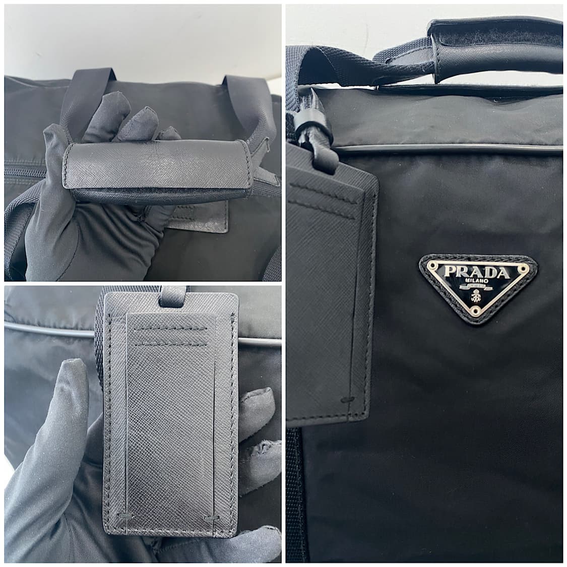 프라다 테수토 나일론 사피아노 보스턴백 상품이미지7