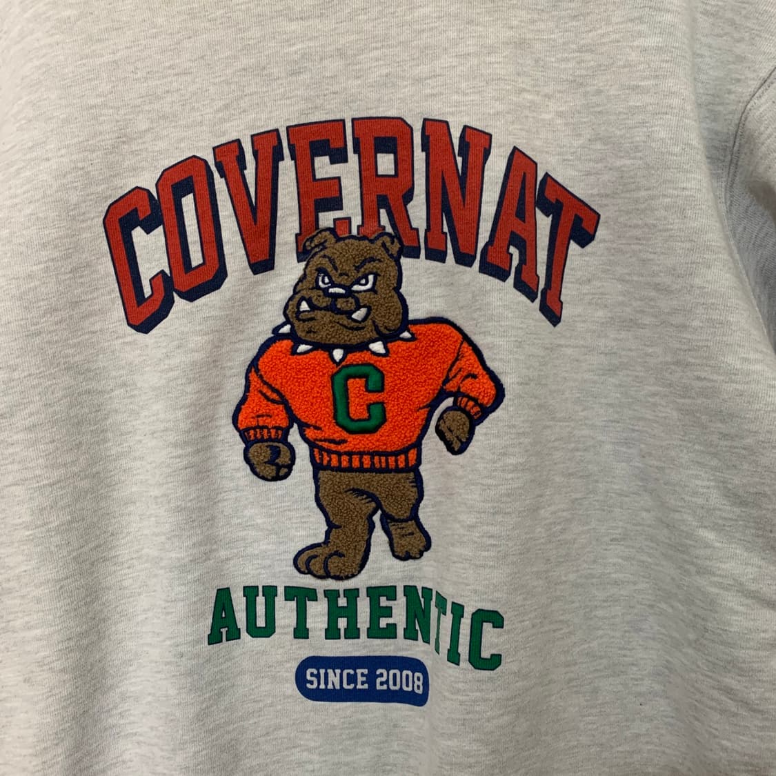 M 커버낫 불독 아치로고 멜란지 맨투맨 스웻셔츠 상품이미지3