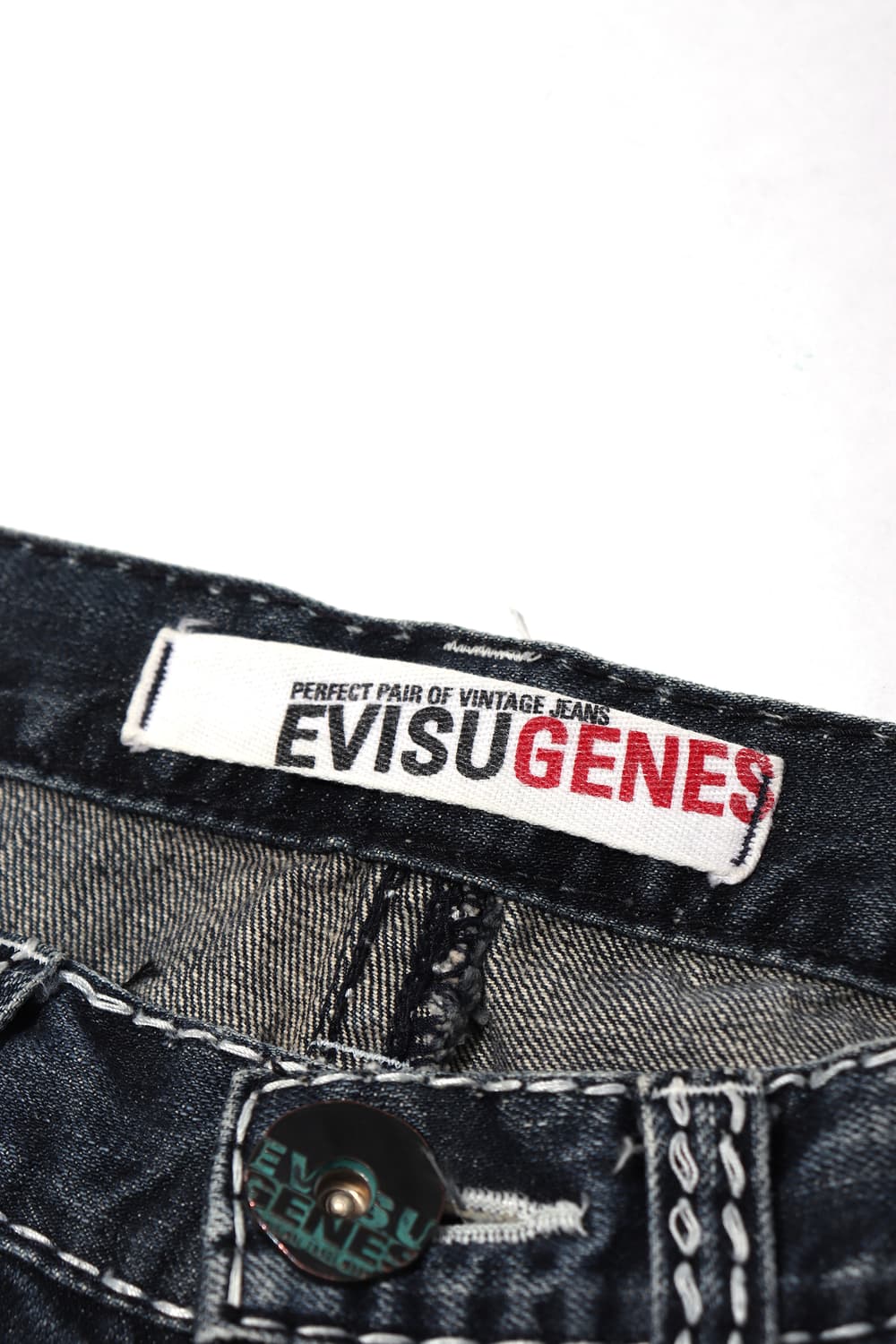 EVISU 데님 스티치 플레어 팬츠 women 26 상품이미지4