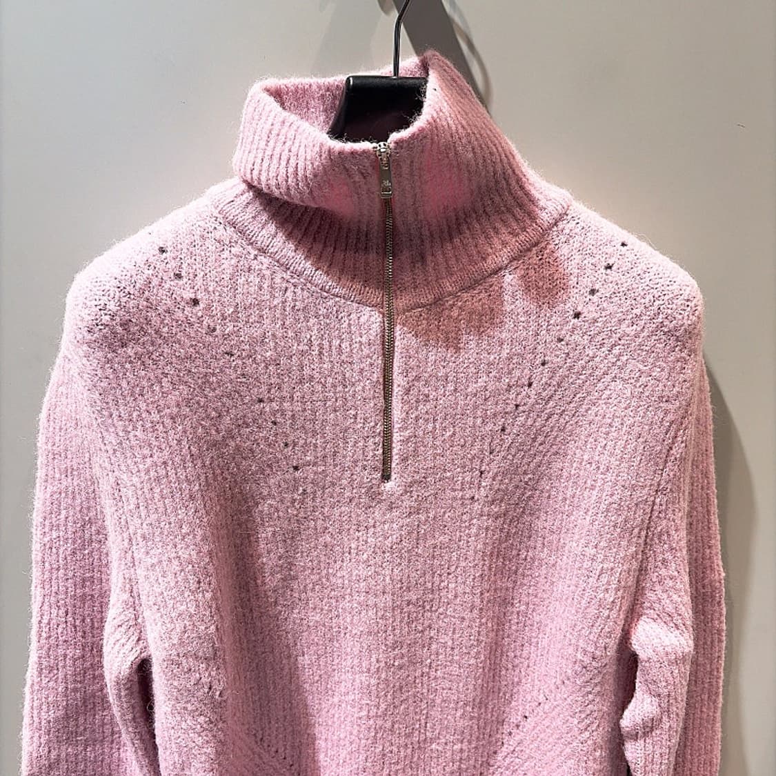 (정품/새상품) 폼더스토어 여성 연핑크 알파카 울 니트 드레스 상품이미지2