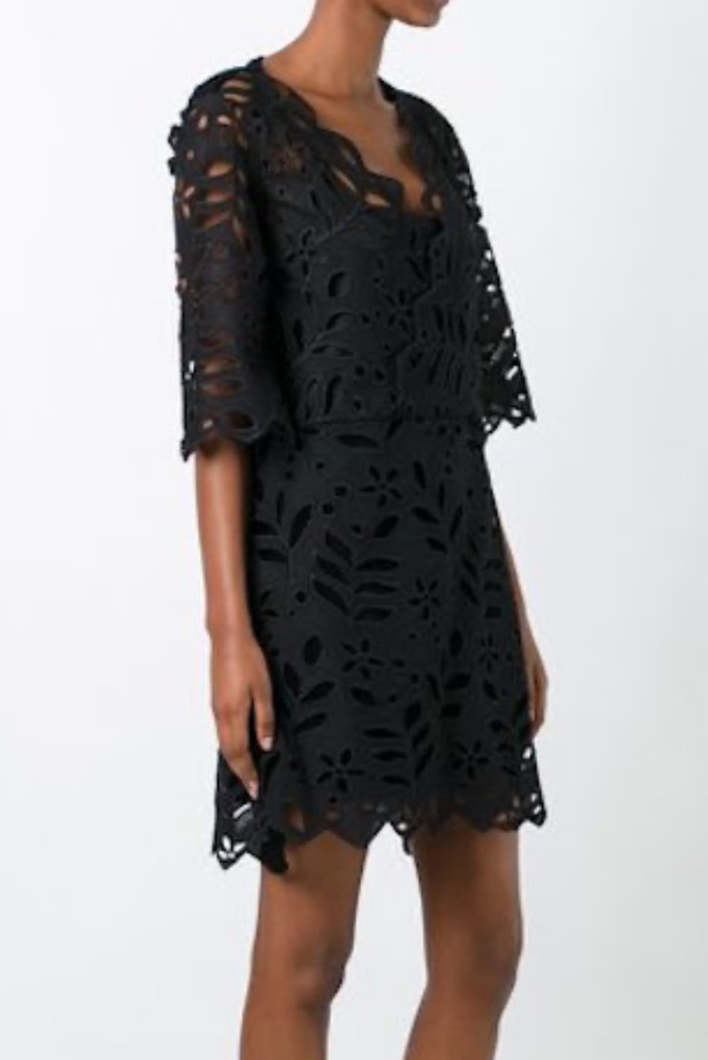 씨바이 끌로에 블랙 레이스 원피스 상품이미지1