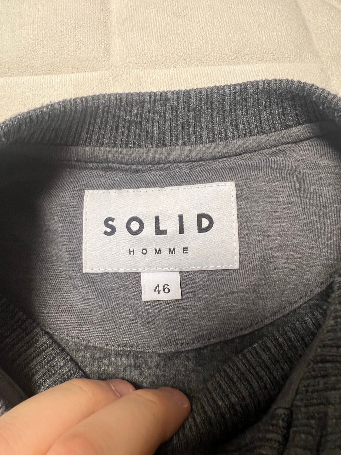 솔리드옴므 라운드 가디건 (2회착) L 상품이미지2