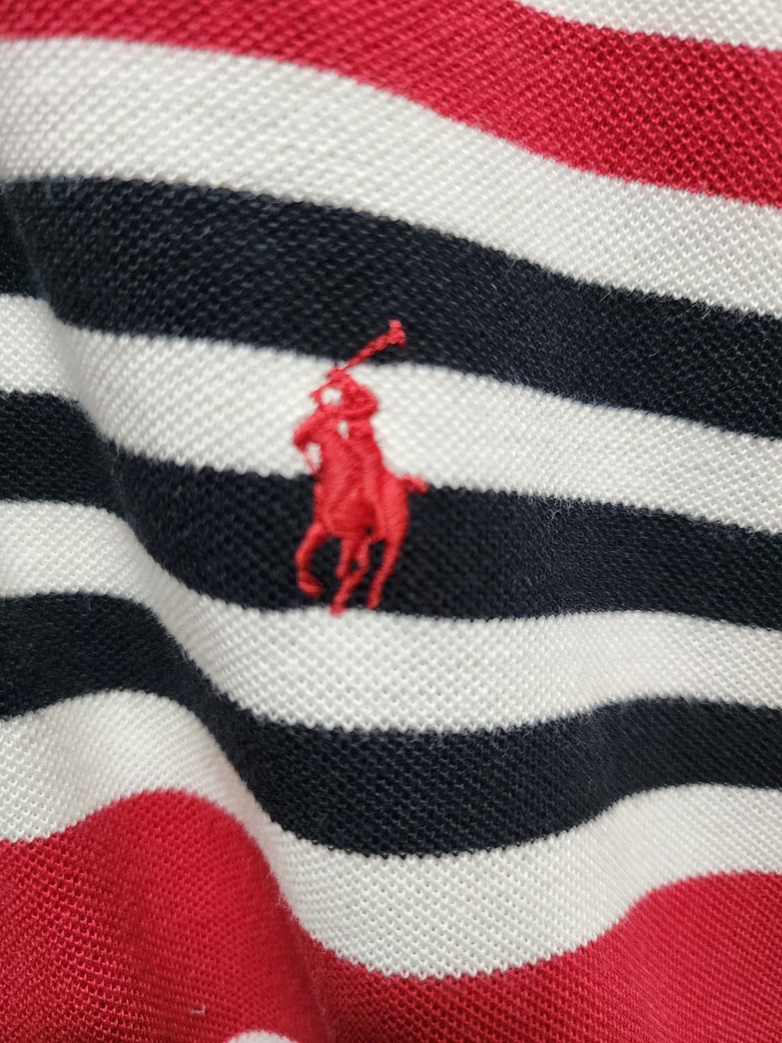 폴로 레드/화이트 스트라이프 카라티 상품이미지3