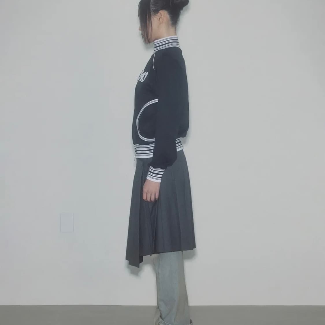 스컬프터 트랙집업 Stripe Track Zip-Up Black 상품이미지3