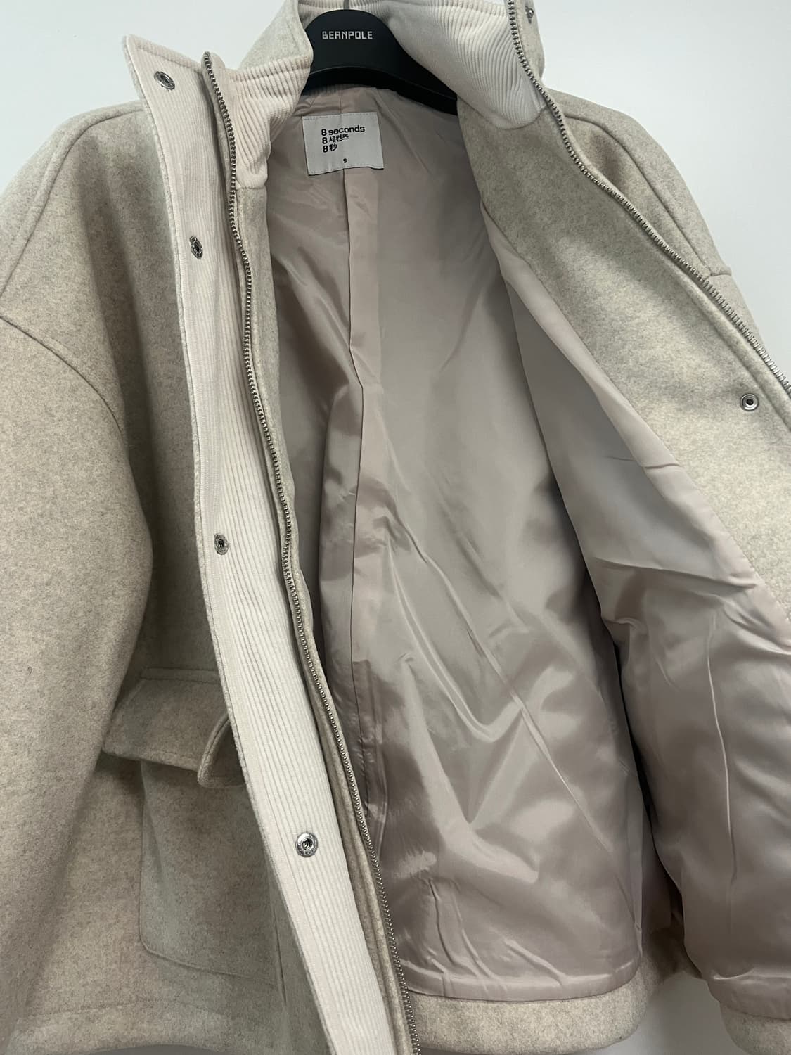 에잇세컨즈 하이넥 반코트 상품이미지4