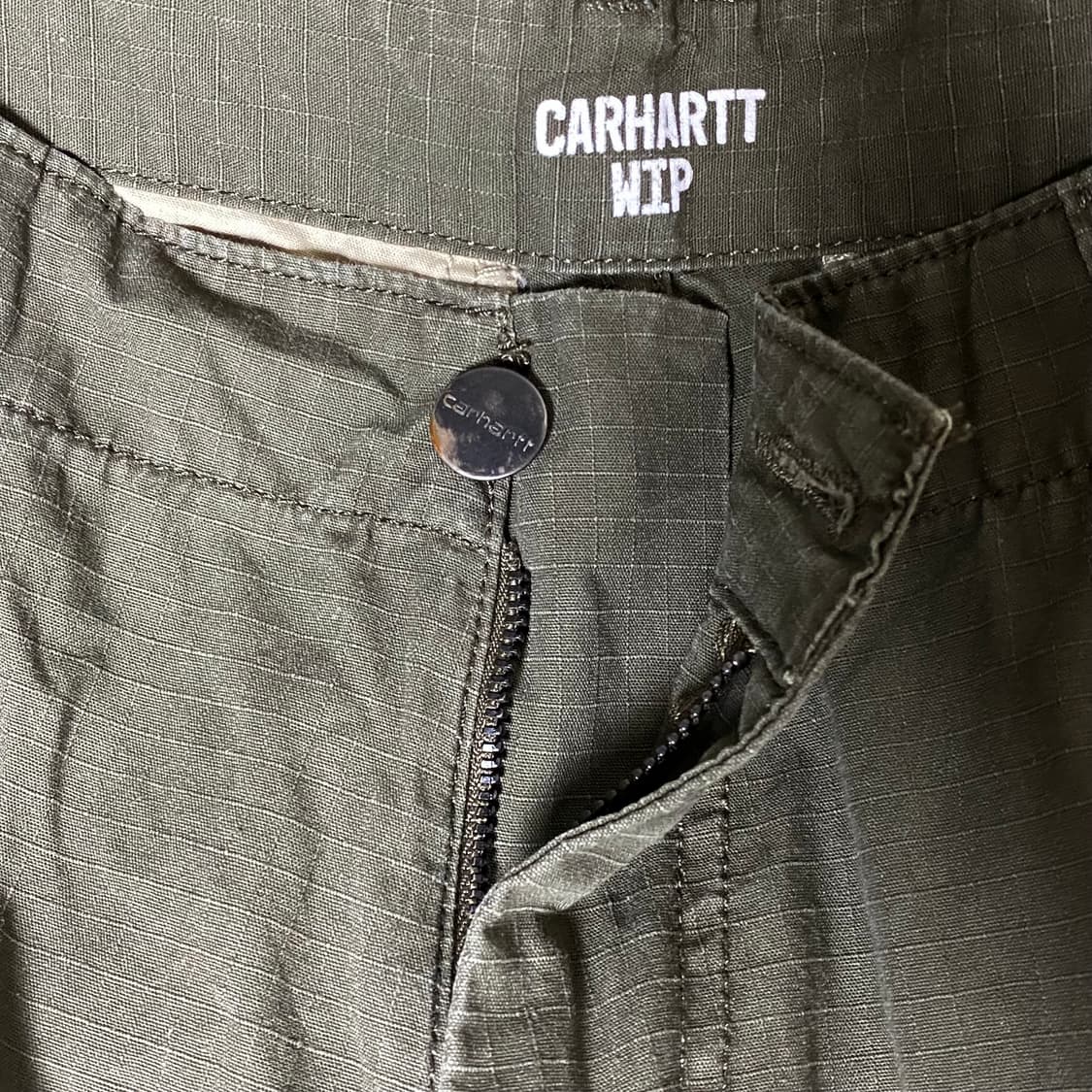 칼하트 Wip 레귤러 카고 팬츠 카키 33x32 상품이미지5