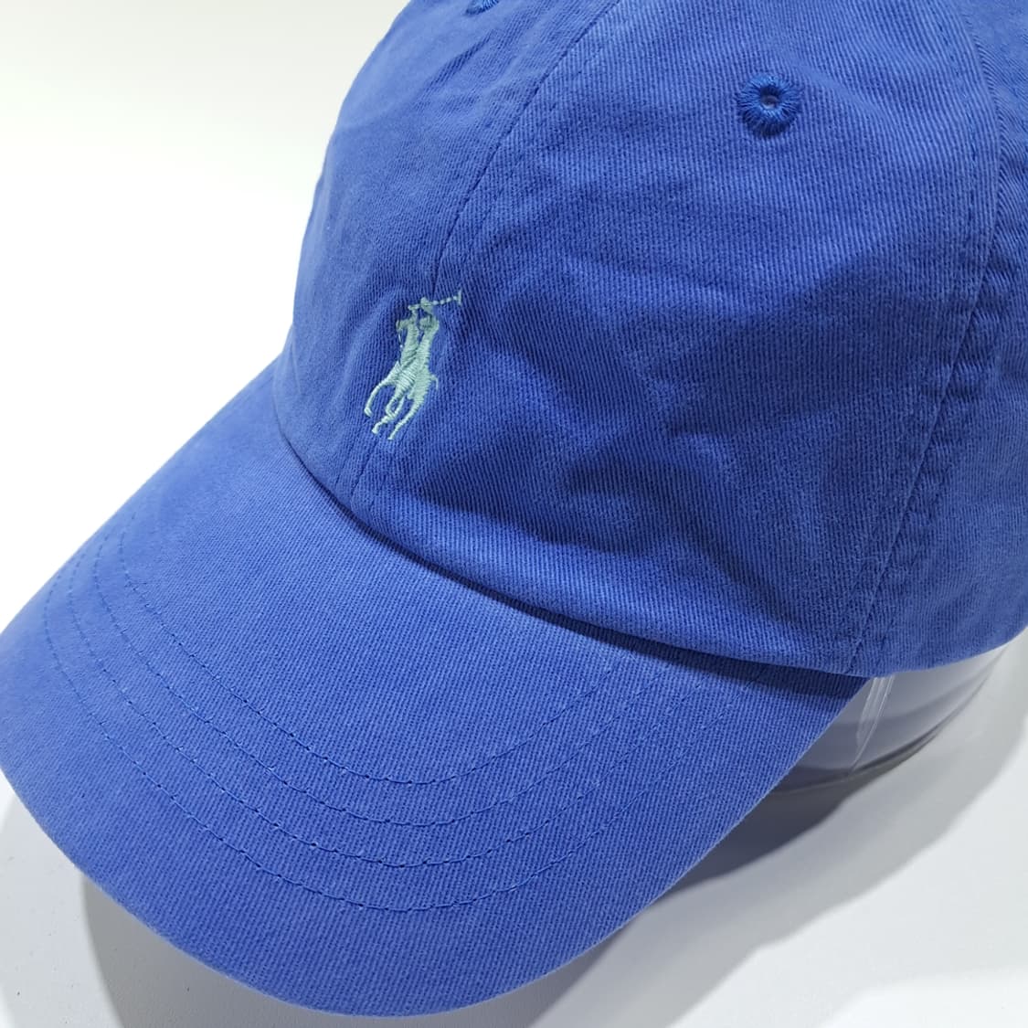 CL620 폴로 코튼 포니자수 로열블루 볼캡 모자 상품이미지1