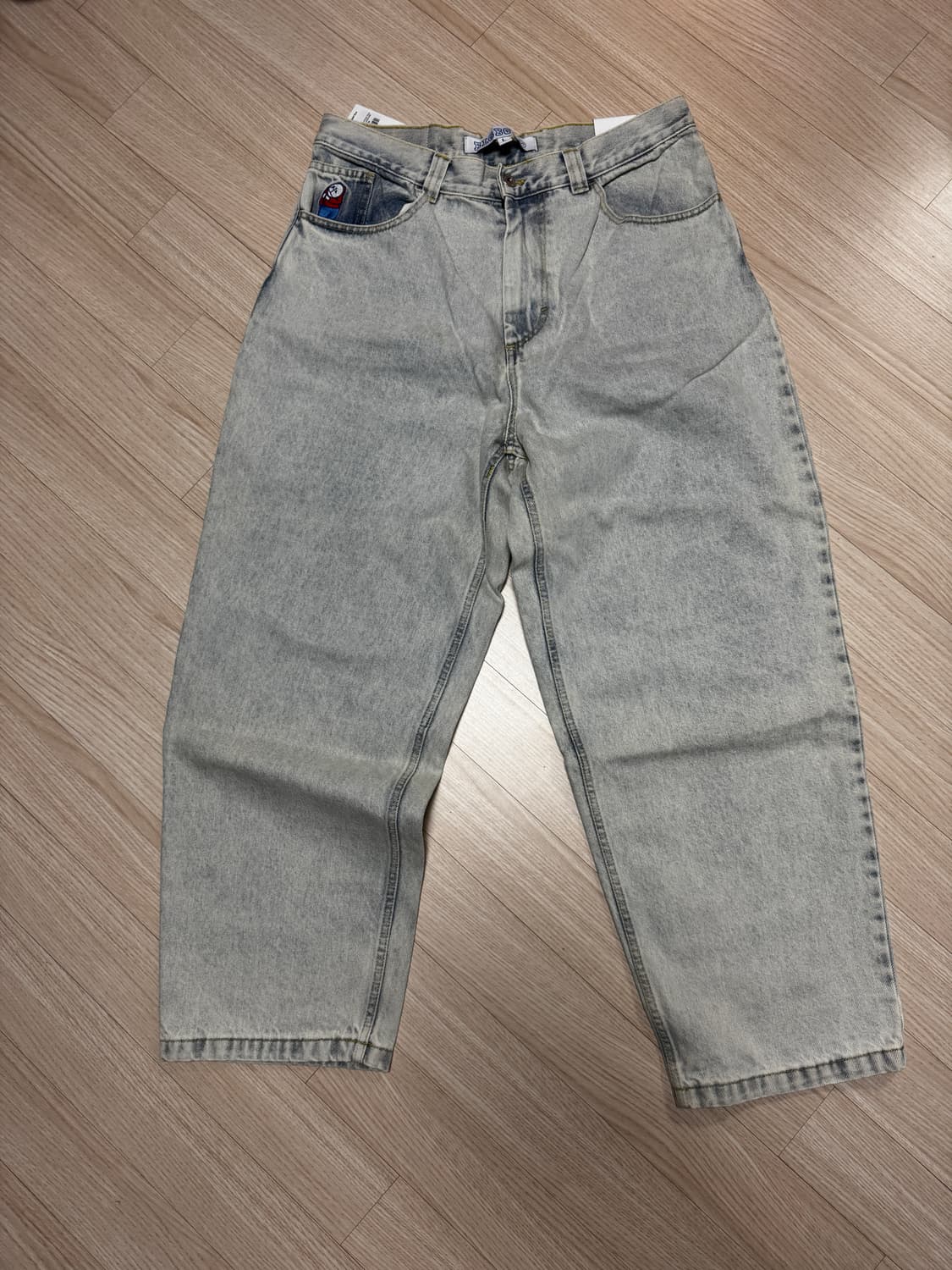 폴라스케이트 빅보이진 팬츠 라이트블루 L사이즈 상품이미지1