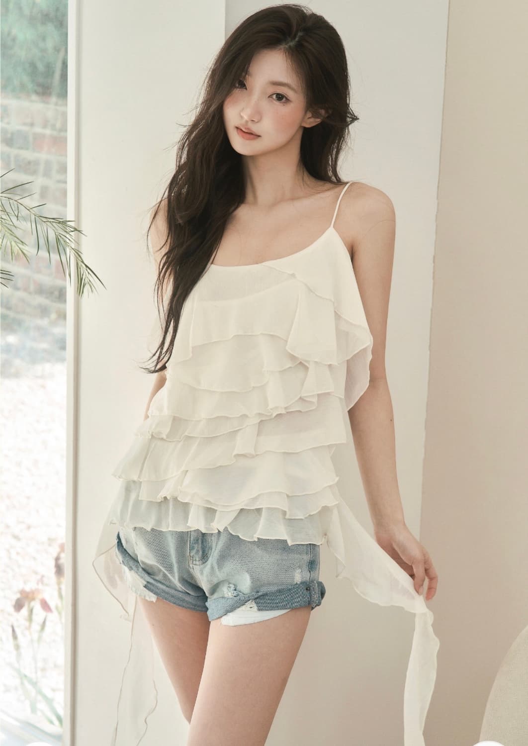 버진키스 Fairy ruffle tail blouse 새상품 상품이미지4