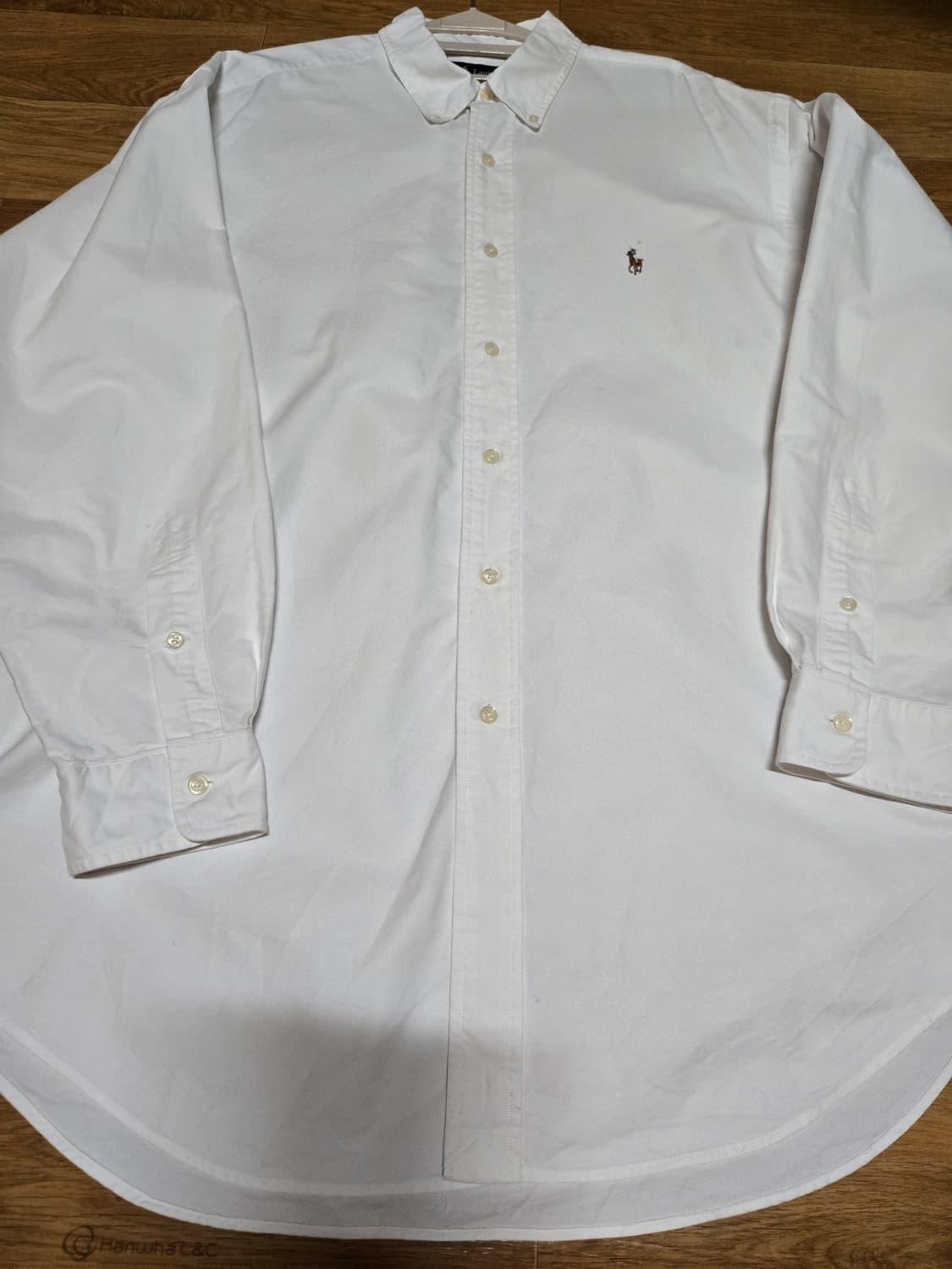 폴로 랄프로렌 오버핏 화이트 옥스포드 셔츠 상품이미지4