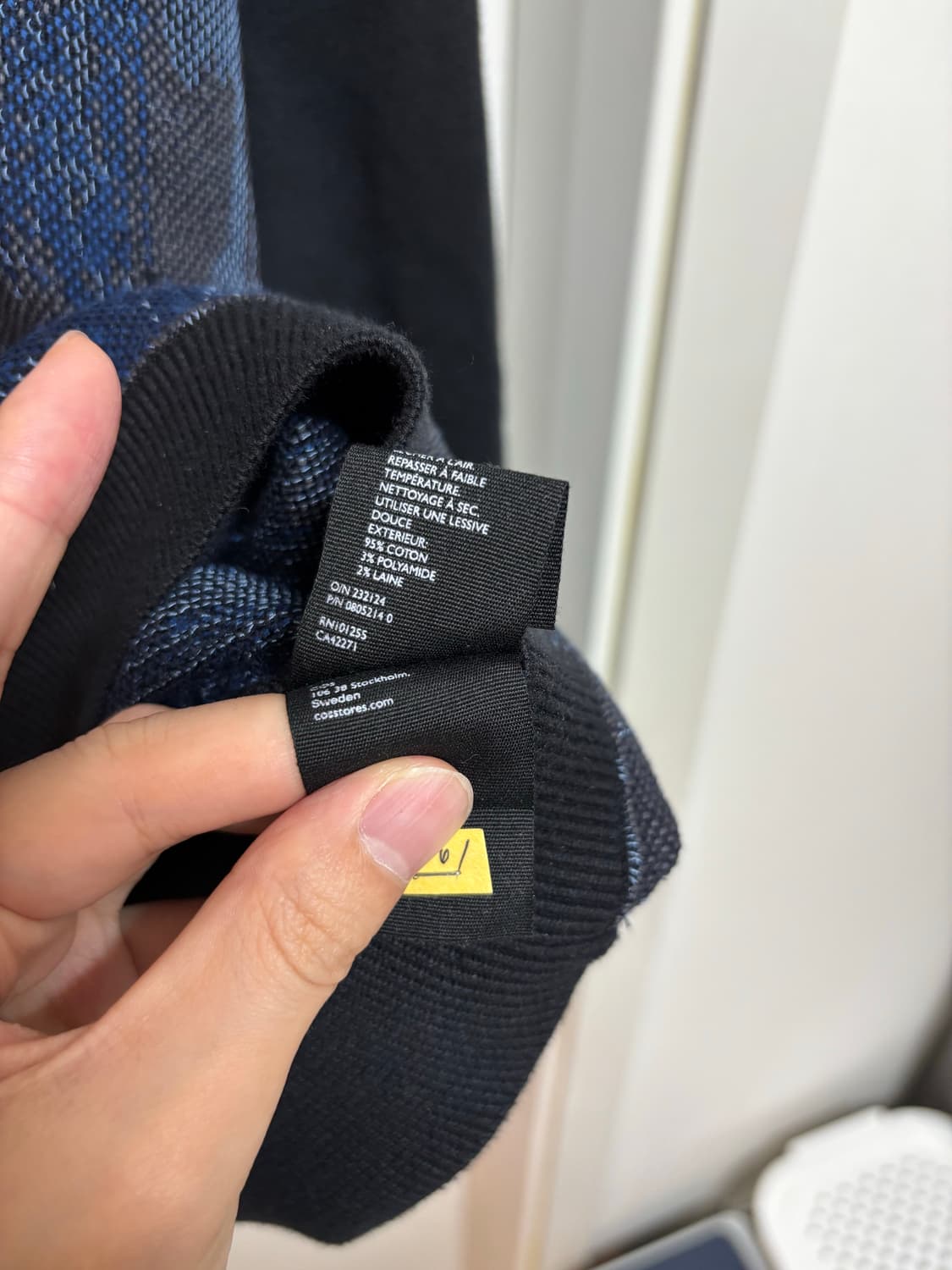 코스 패턴 코튼 니트 xl 상품이미지3