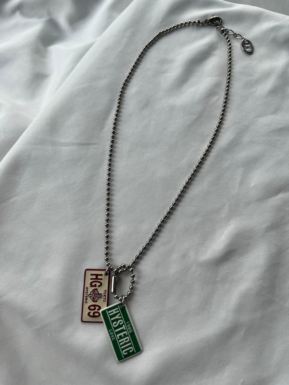 히스테릭 글래머 아카이브 번호판 체인 군번줄 체인 목걸이 상품이미지3