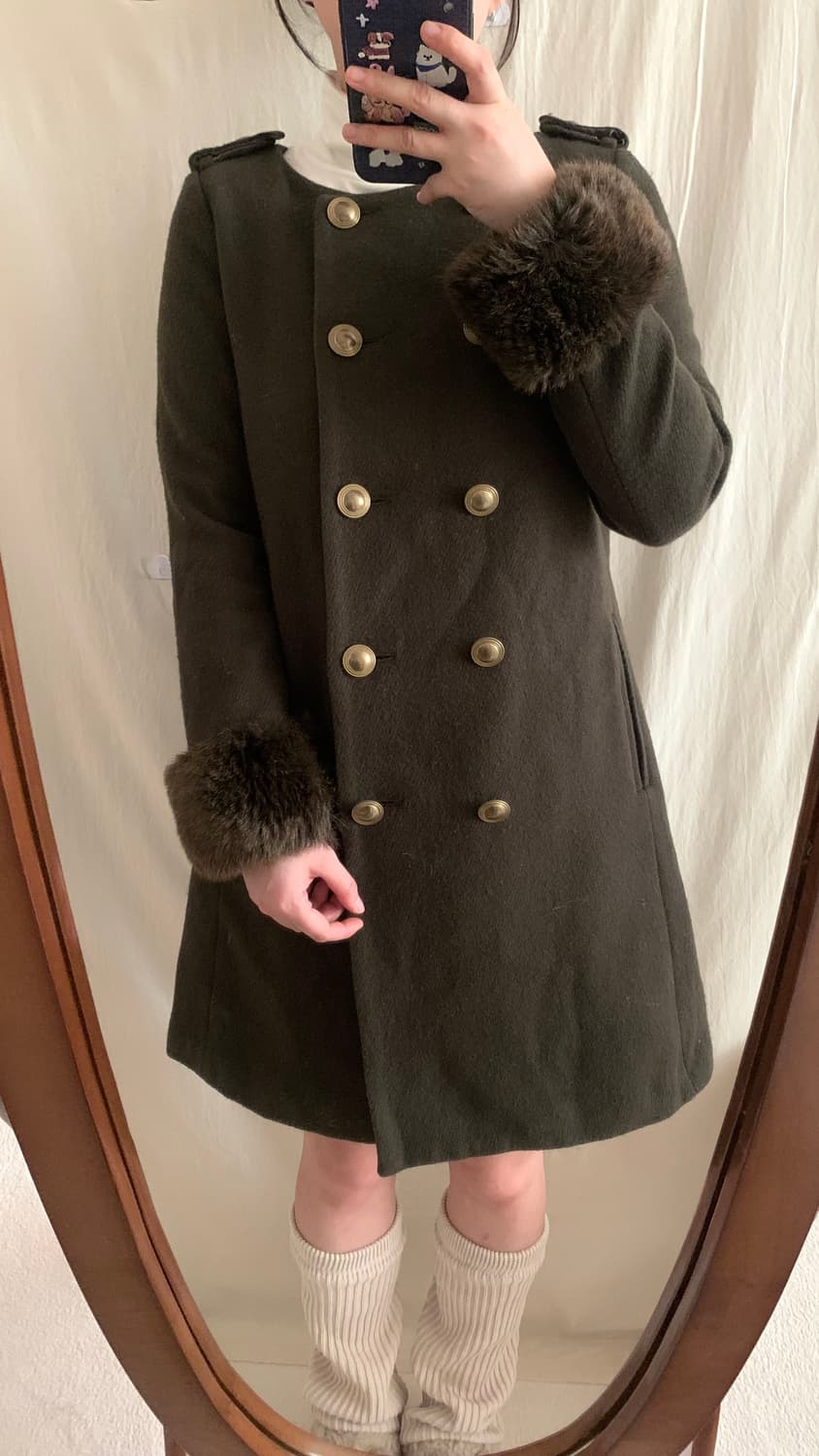 카키 갸루 코트 상품이미지4