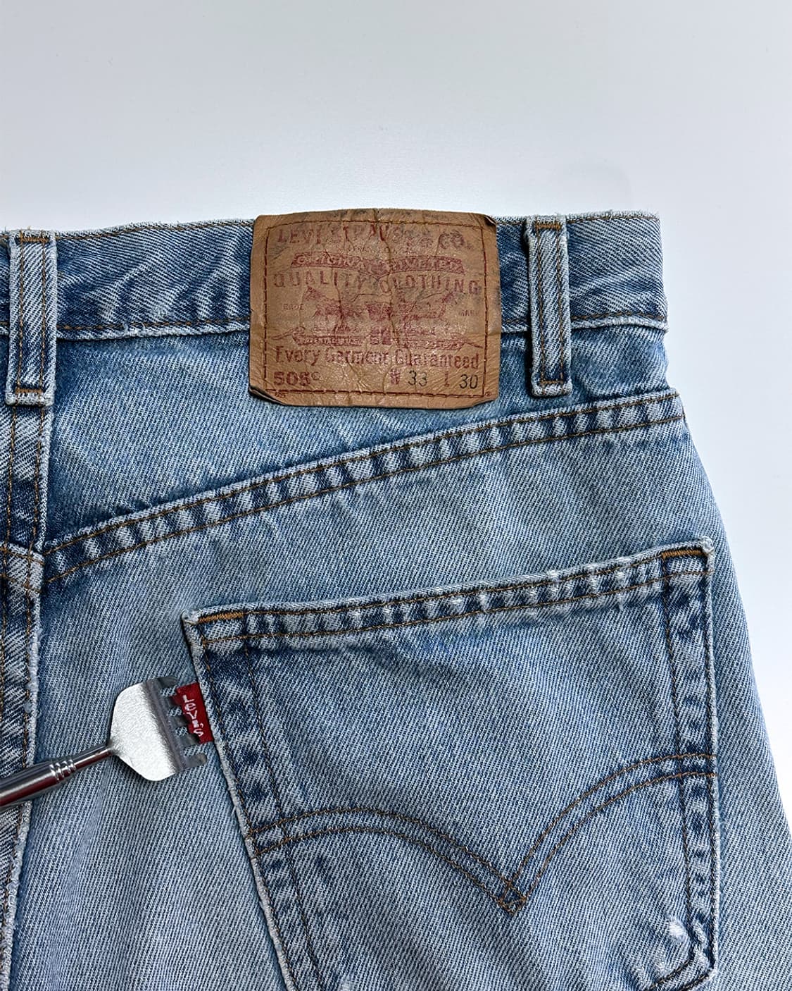 리바이스 505 연청 데님 팬츠 상품이미지3