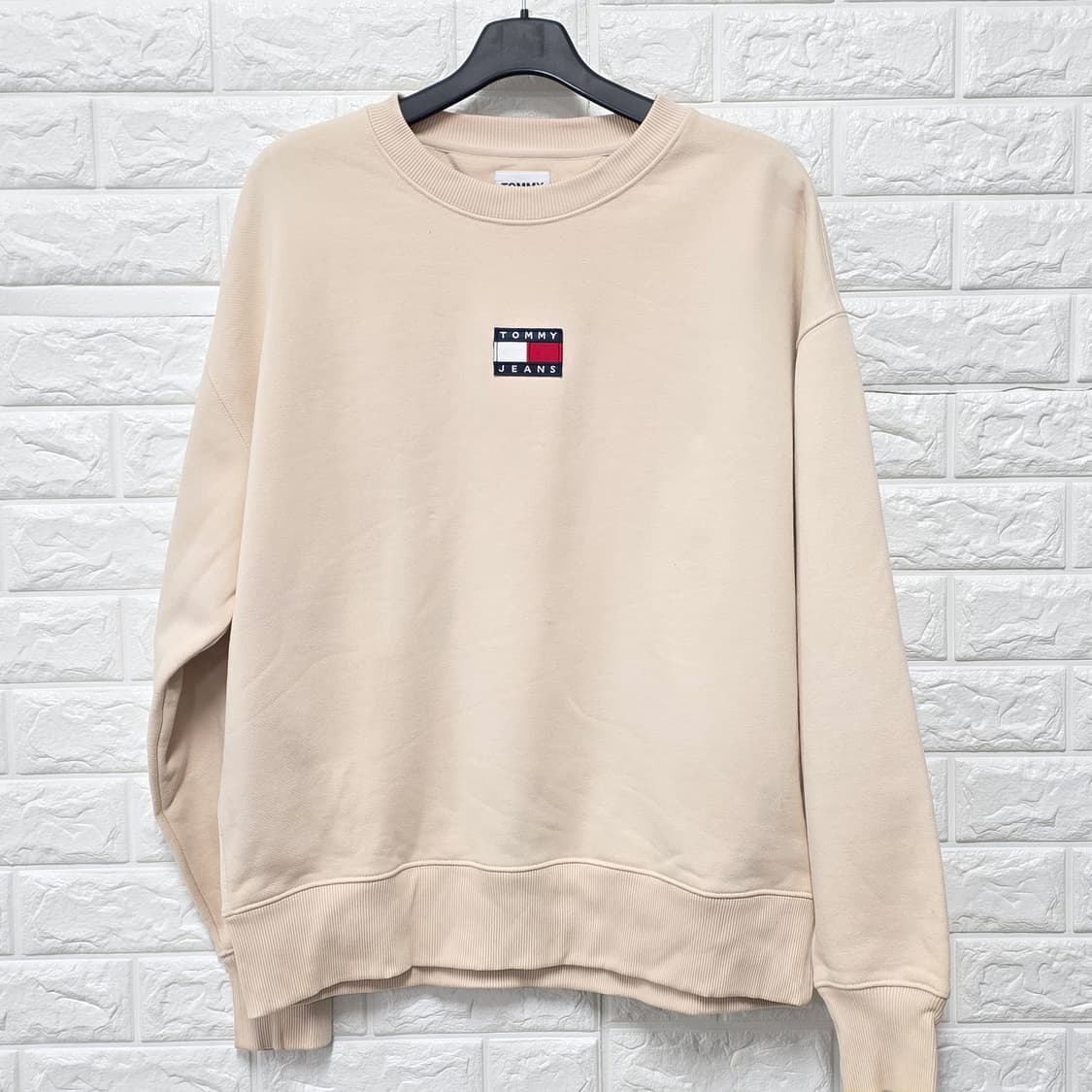 택포_ 타미힐피거 베이지 맨투맨 XL 상품이미지1