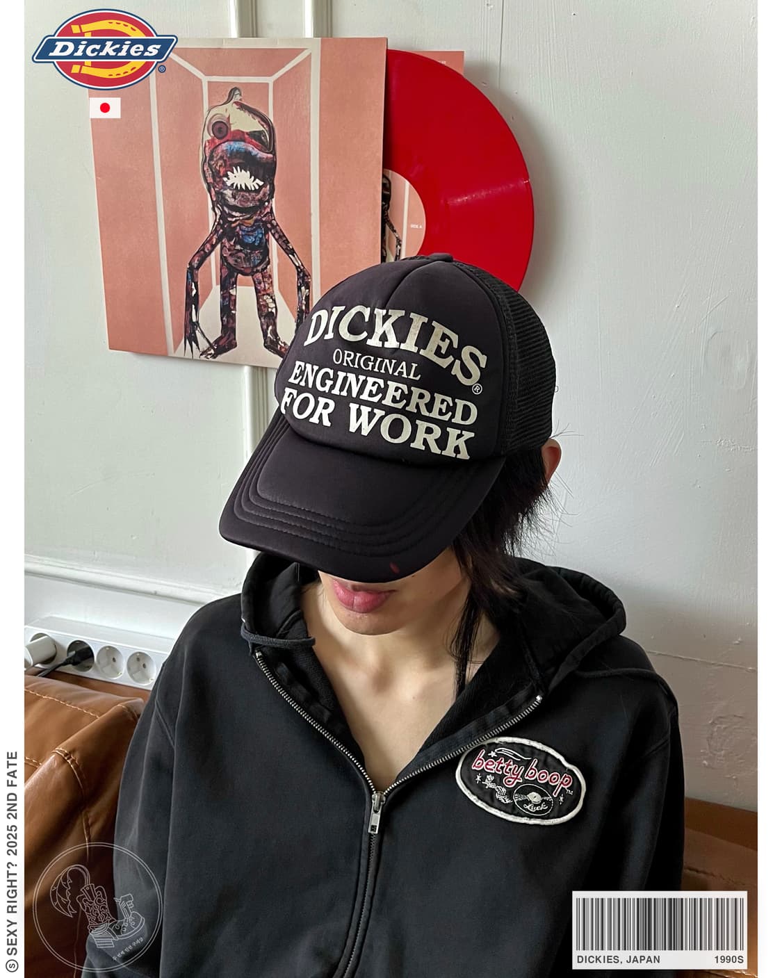 1980-90s Old DICKIES Enginnered Mesh Cap 상품이미지1