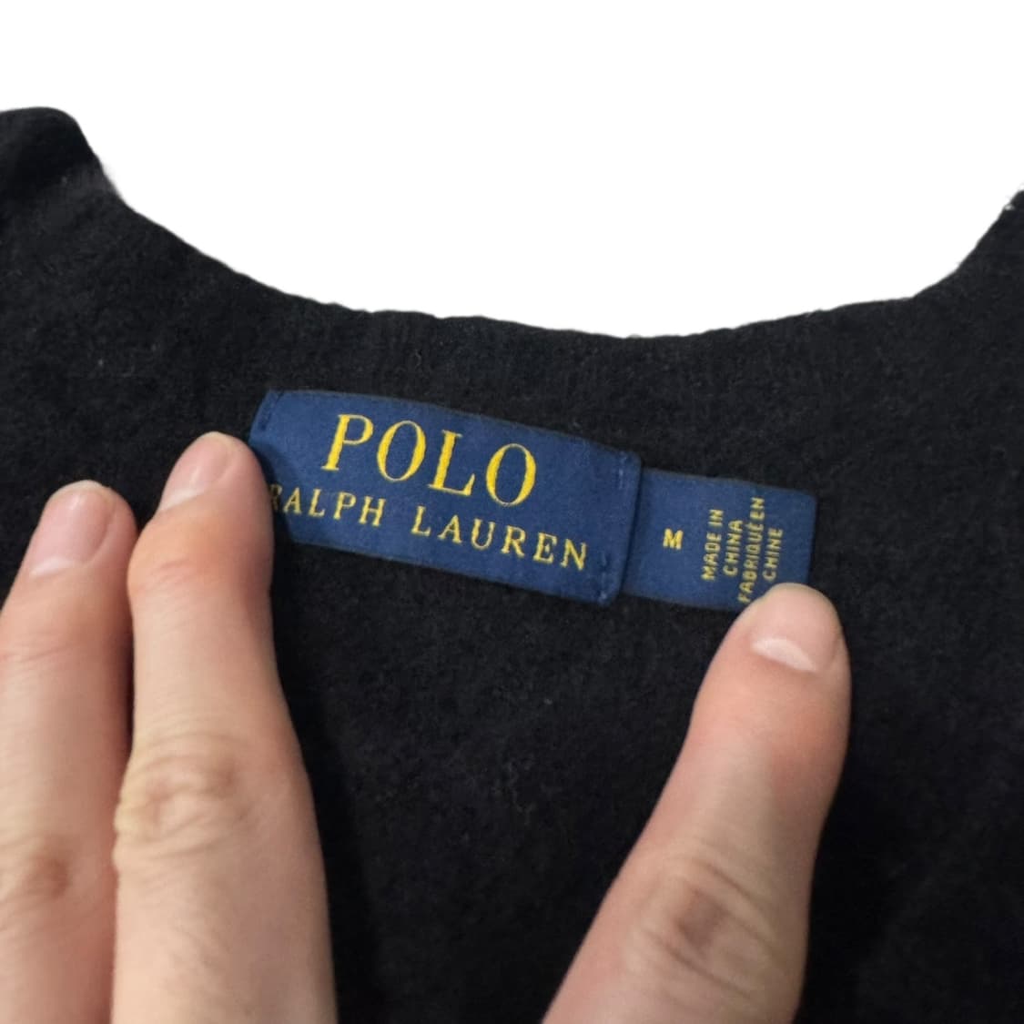 신형 폴로 랄프로렌 캐시미어 블랙 꽈배기 니트 상품이미지3