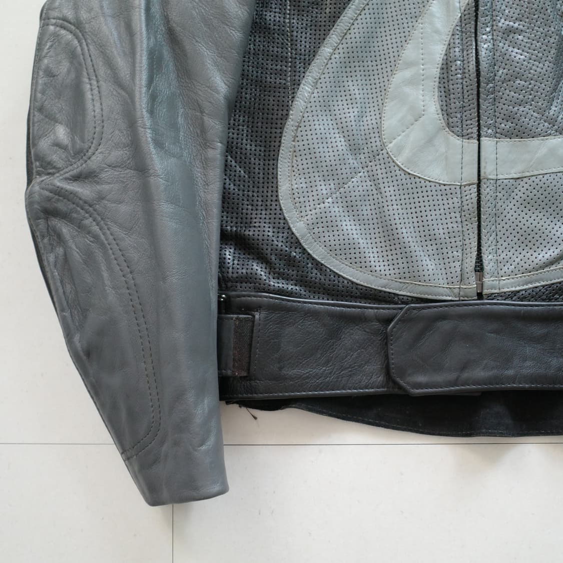 00s 밴슨 x 스즈키 Hayabusa 레더 바이크 자켓 USA MADE 상품이미지2