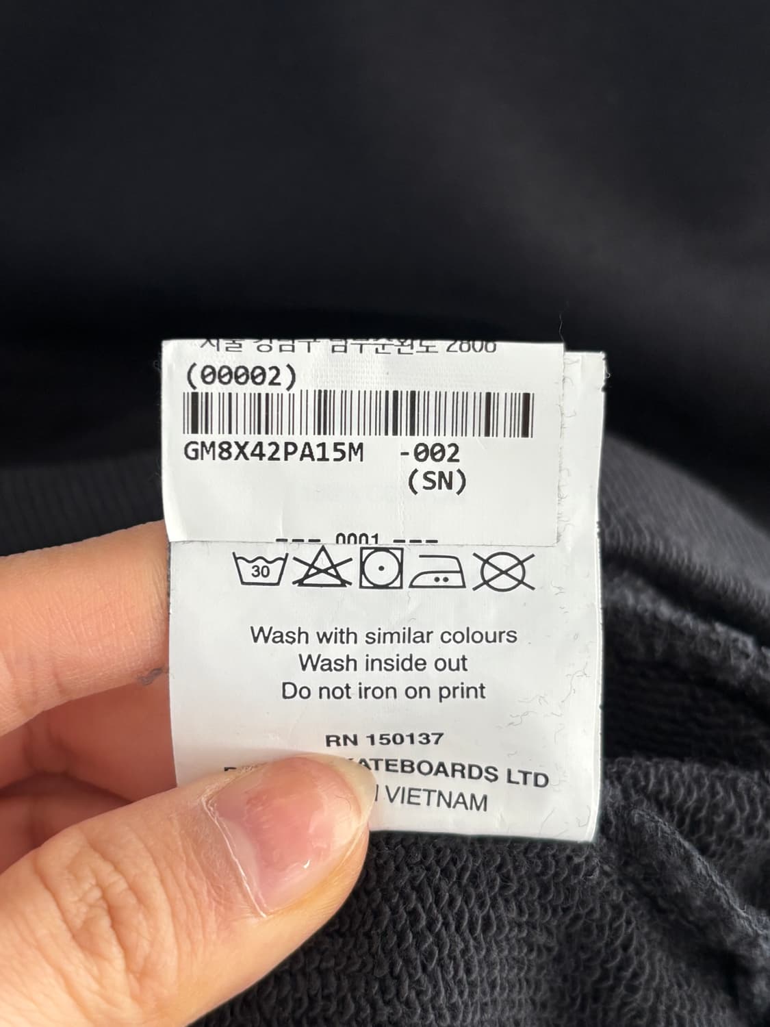 Palace 팔라스 18FW 블랙 칩 후드 상품이미지8