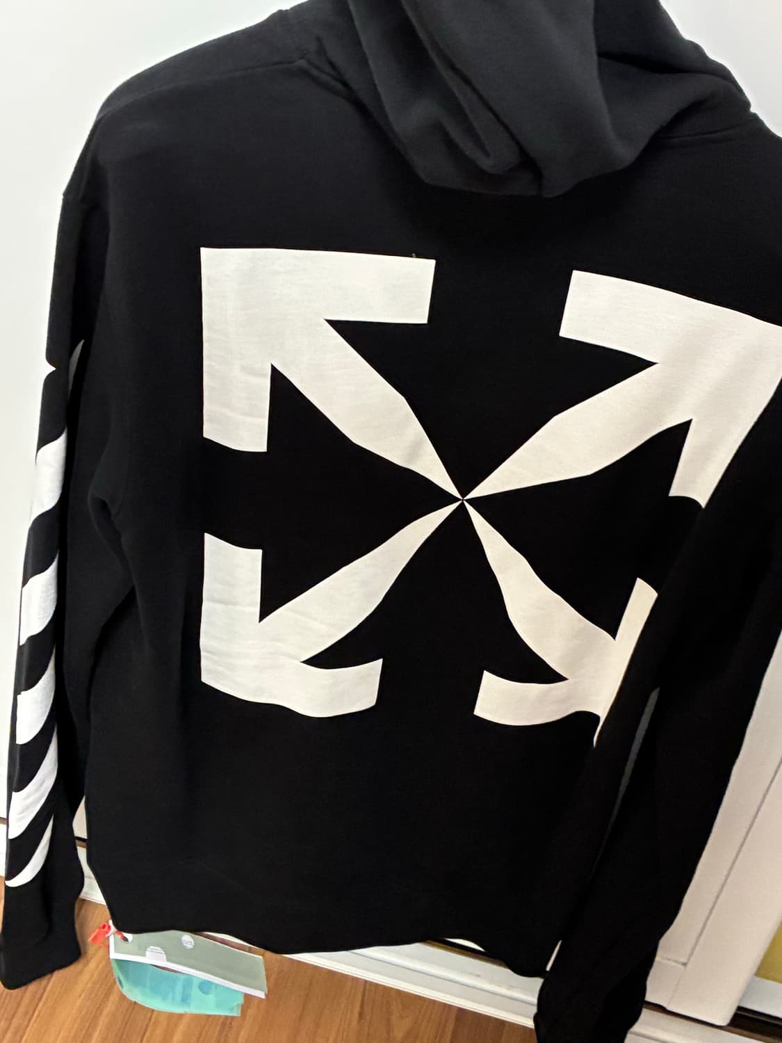 오프화이트 다이애그 후드티 상품이미지1