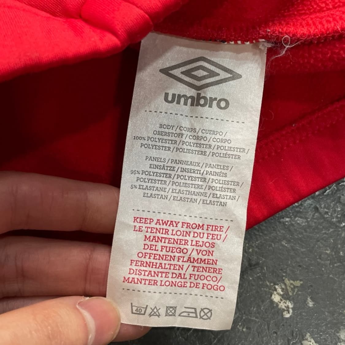 95 엄브로 09-10 잉글랜드 국대 풀오버 드릴탑 상품이미지4