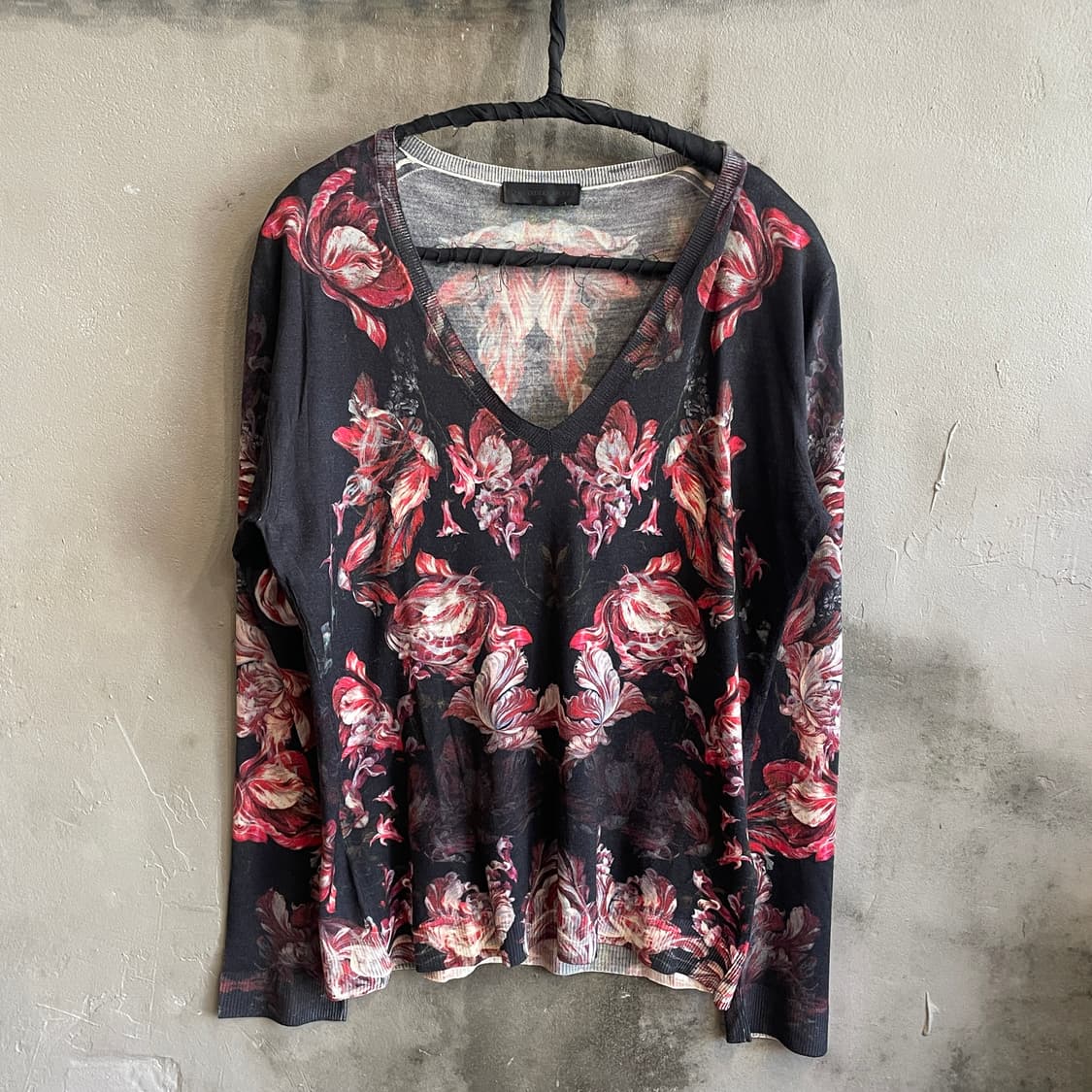 12aw 알렉산더 맥퀸 플로럴 니트 상품이미지1