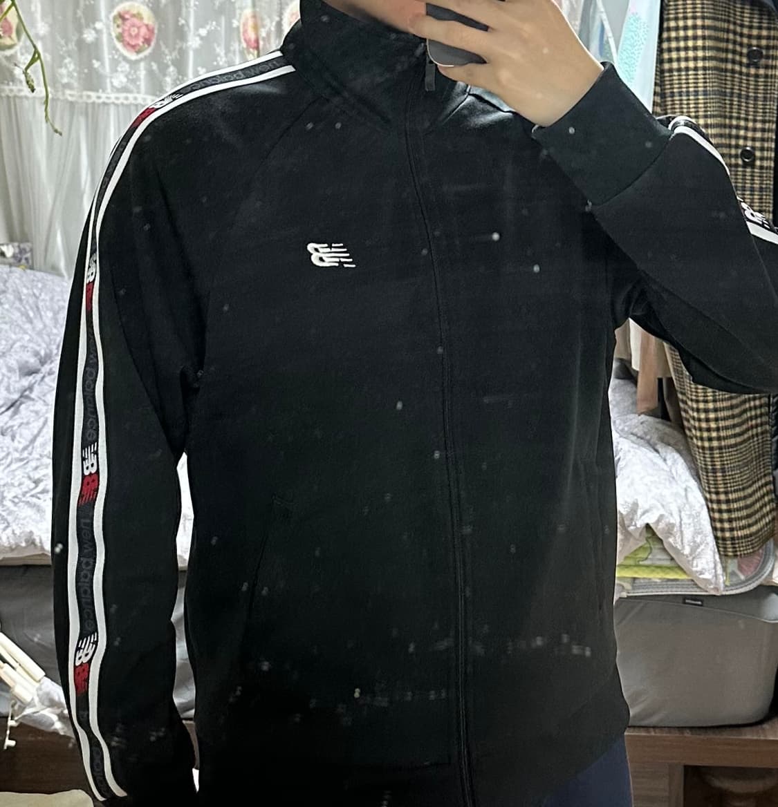 뉴발란스 트랙탑 자켓 블랙 L 상품이미지2