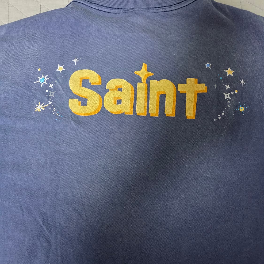 [XL] 세인트미카엘X디즈니 팅커벨 티셔츠 네이비 상품이미지4