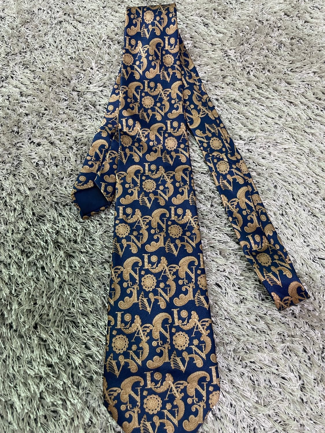 프랑스제 랑방 실크 넥타이 상품이미지1