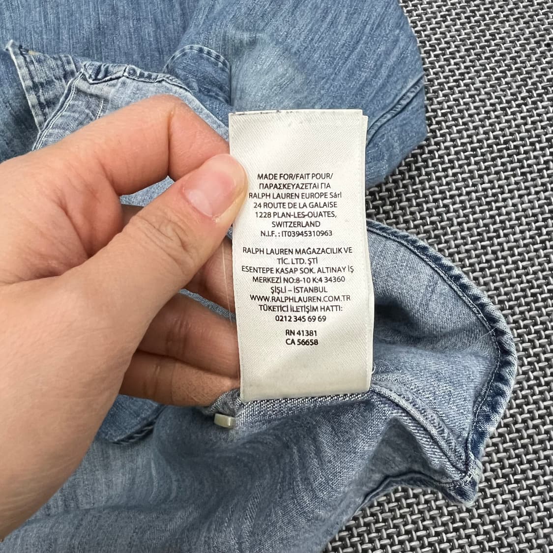 폴로랄프로렌 데님셔츠 상품이미지5