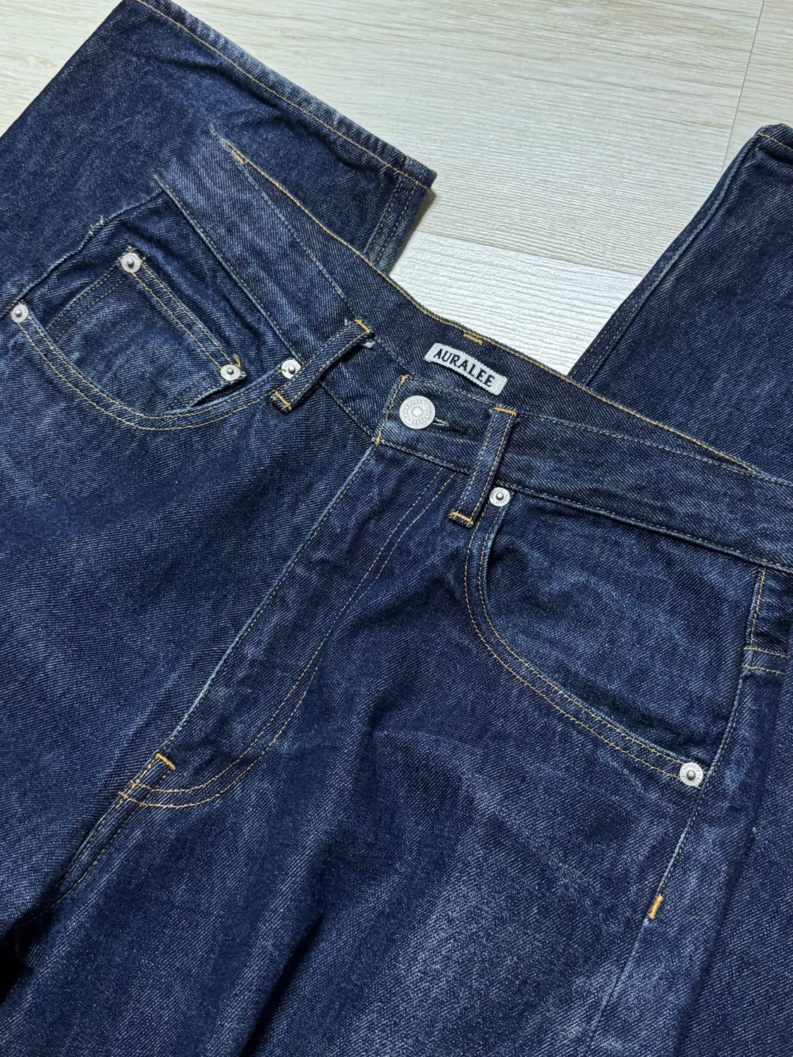 오라리 하드트위스트 5p 데님 와이드핏 28 상품이미지2