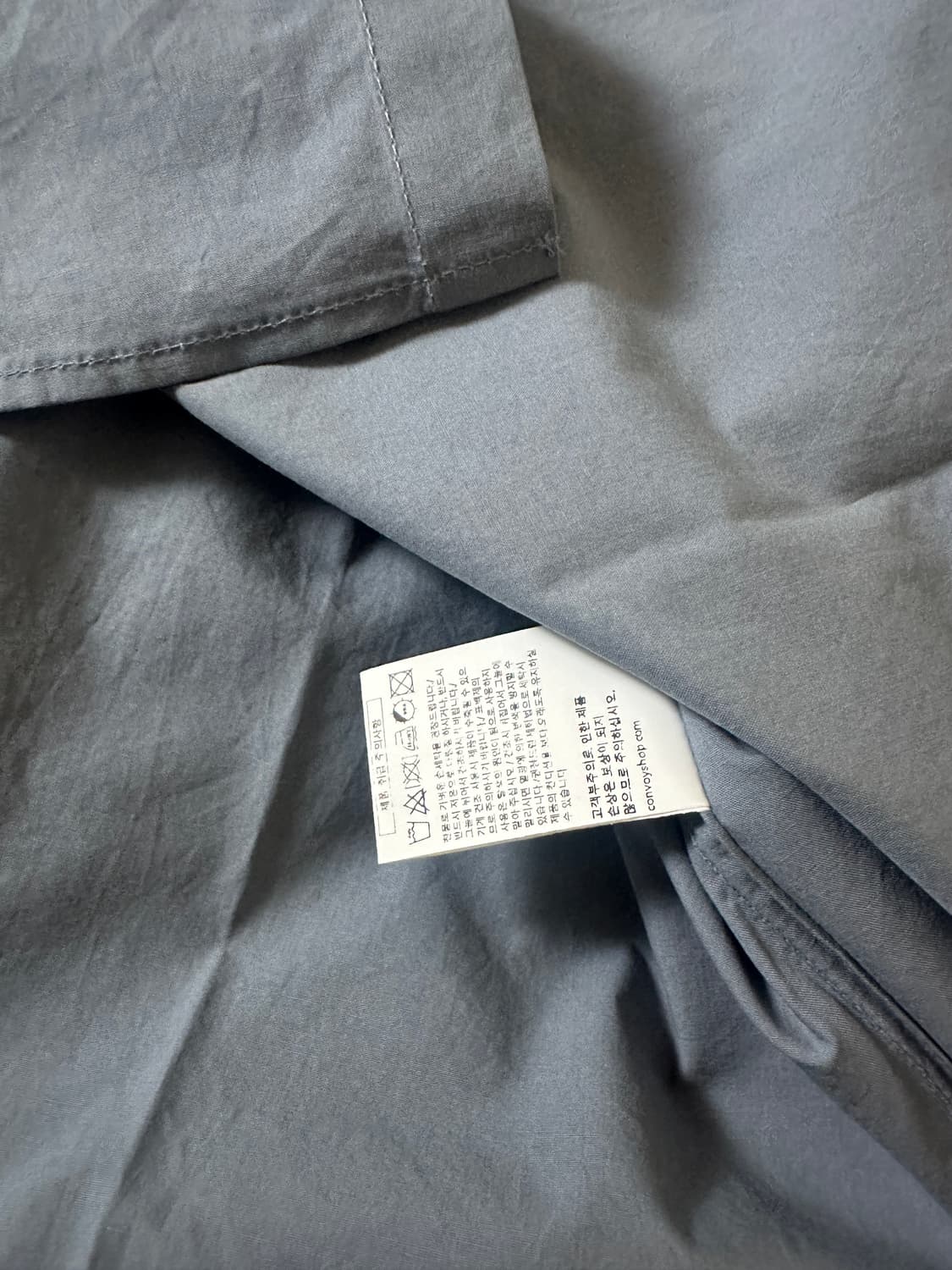 Convoy 긴팔 면셔츠 네이비블루 새상품 상품이미지3