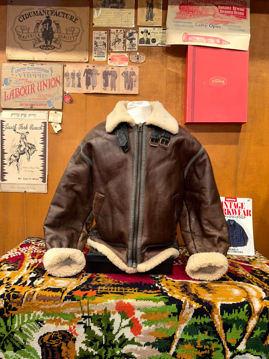 ( XL-2XL ) B3무스탕 양가죽무스탕 워크웨어 아메카지 밀리터리 상품이미지4