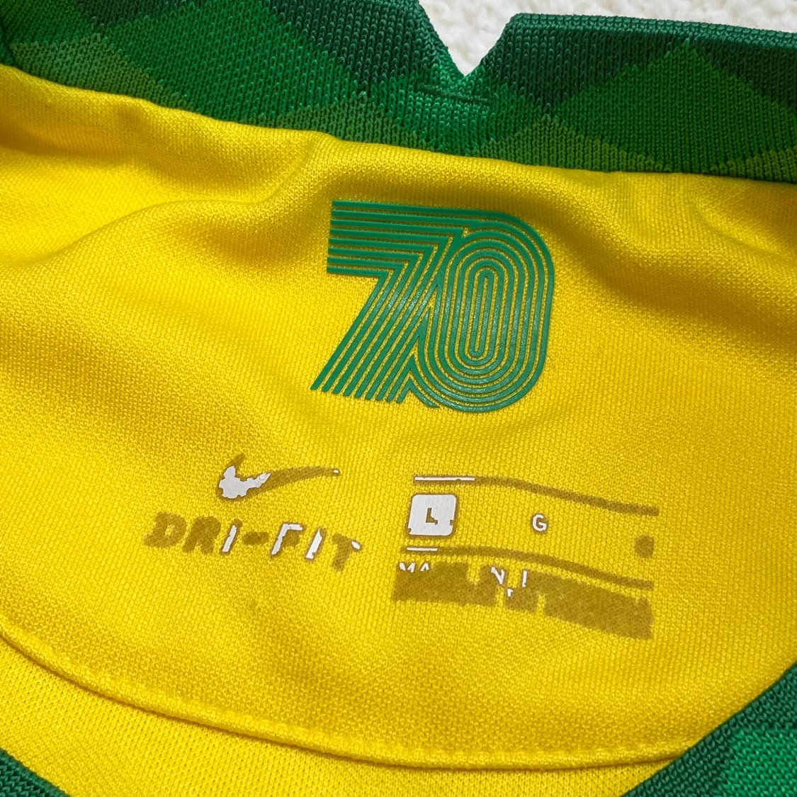 나이키 스우시 브라질 18-19 노마킹 유니폼 져지 상품이미지4