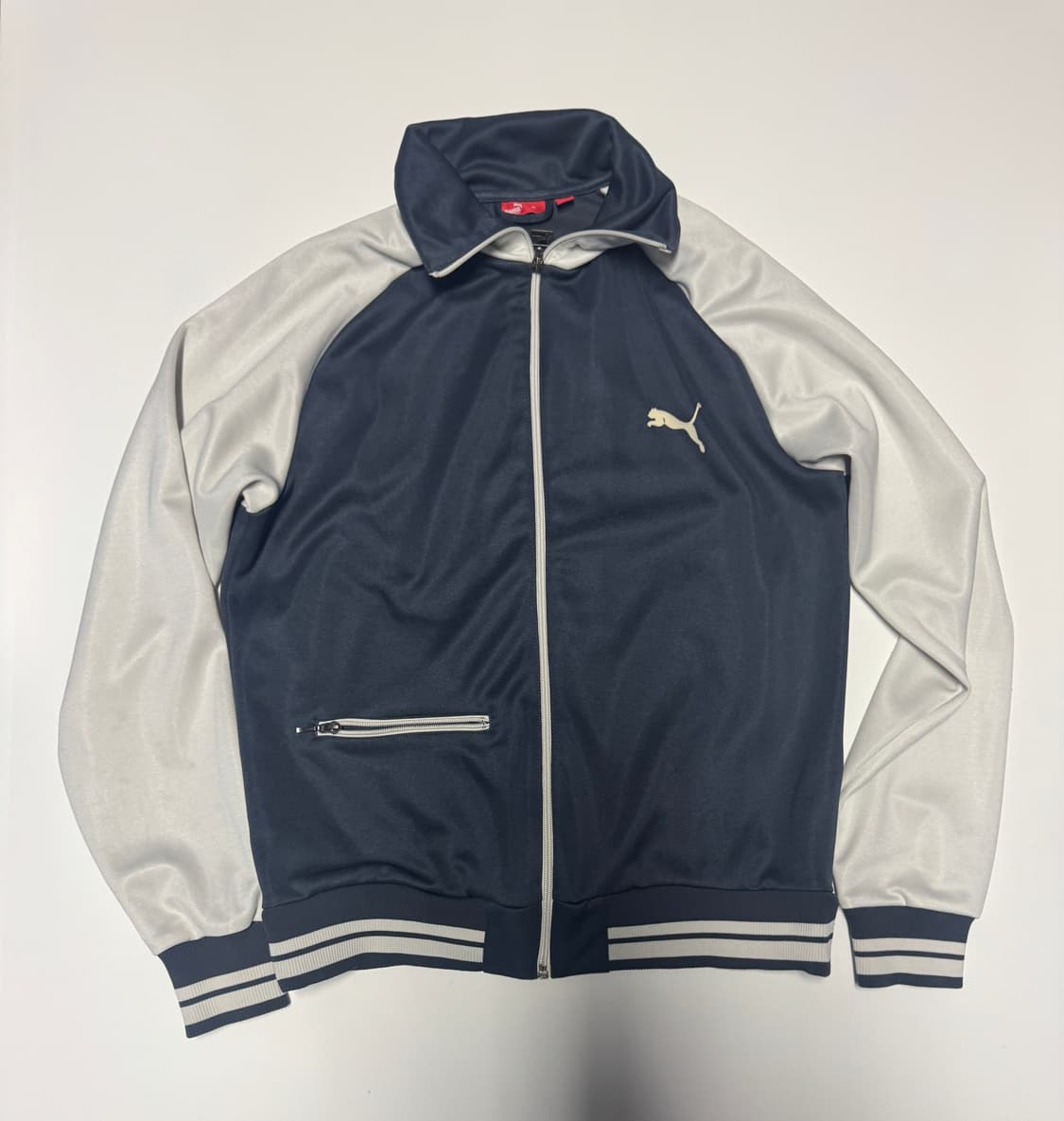 희귀!! 푸마 Puma 올드스쿨 멘헤튼 나그랑 집업 져지 네이비 상품이미지2