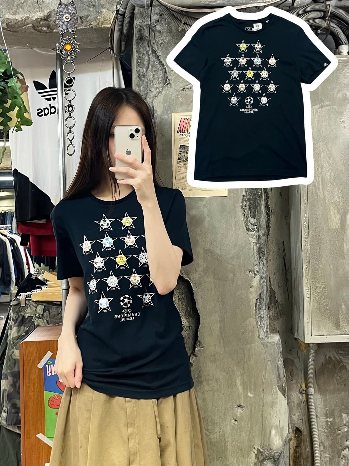아디다스 챔피언스 리그 반팔티 블랙 95 #csz660 상품이미지1