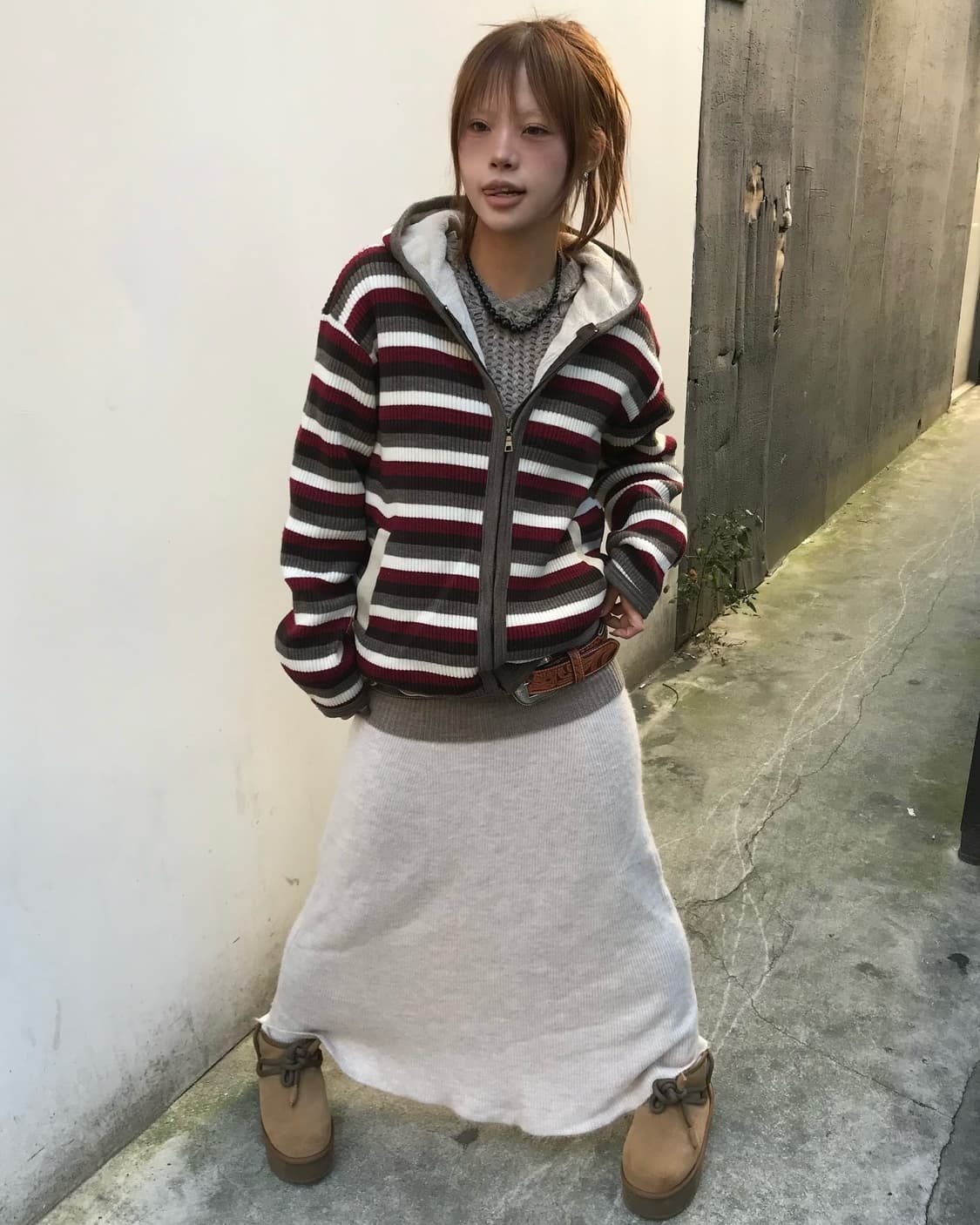 🧶복슬이 후드집업 코디🧶 상품이미지1