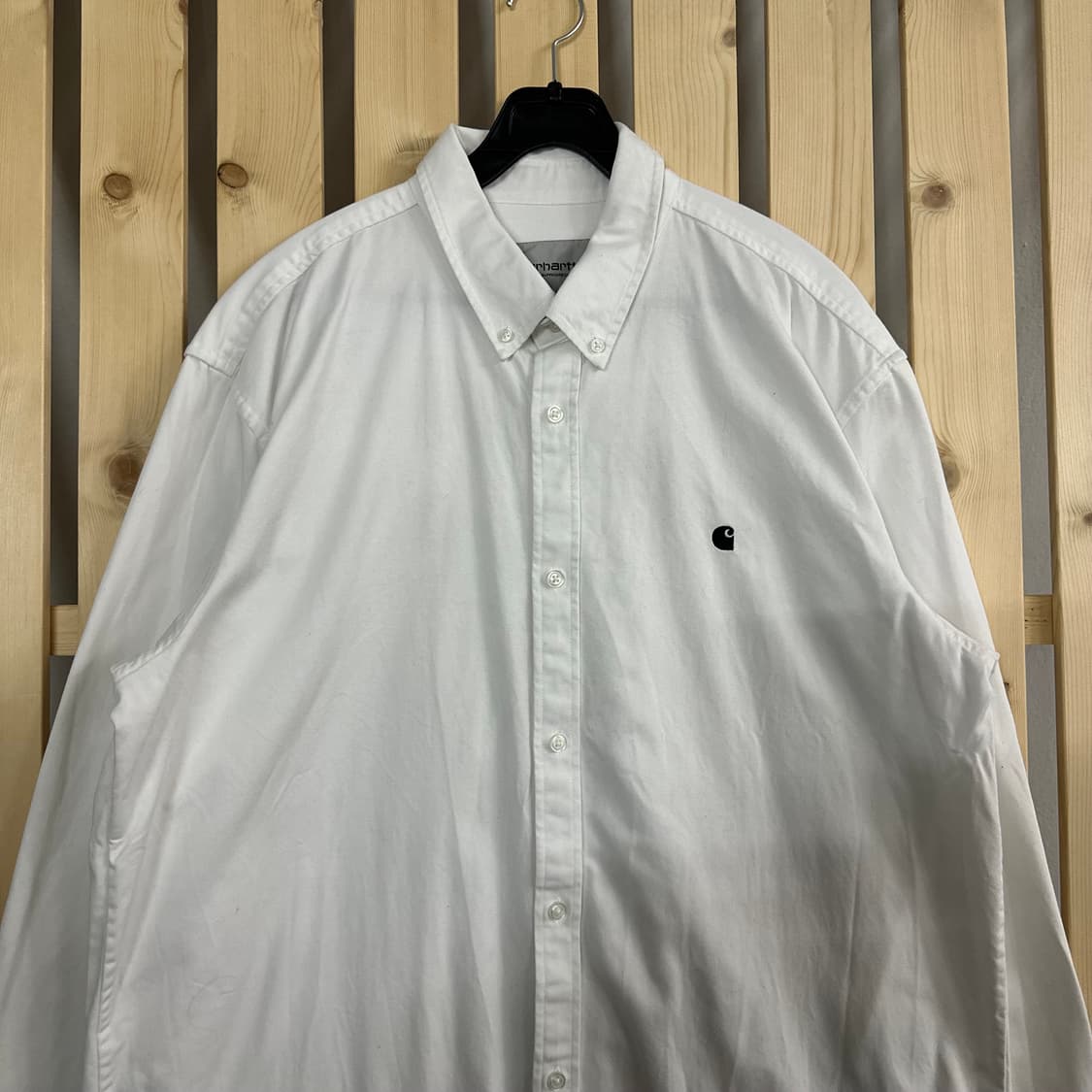 (XL) 칼하트 WIP 매디슨 솔리드 화이트 셔츠 상품이미지3