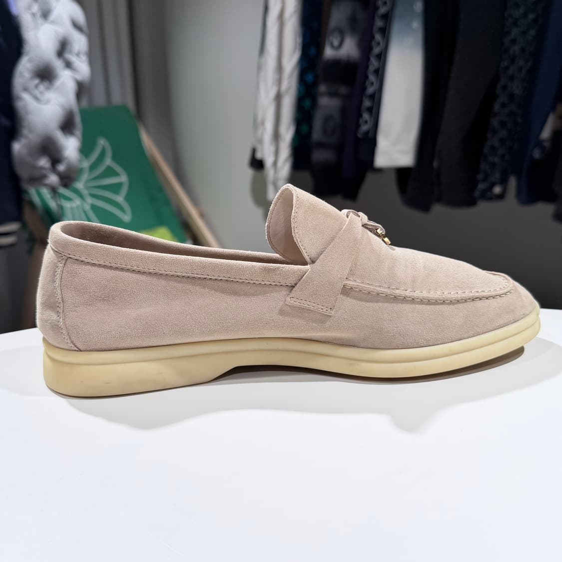 (A/40) / 로로피아나 썸머 참 워크 스웨이드 로퍼 베이지 상품이미지6