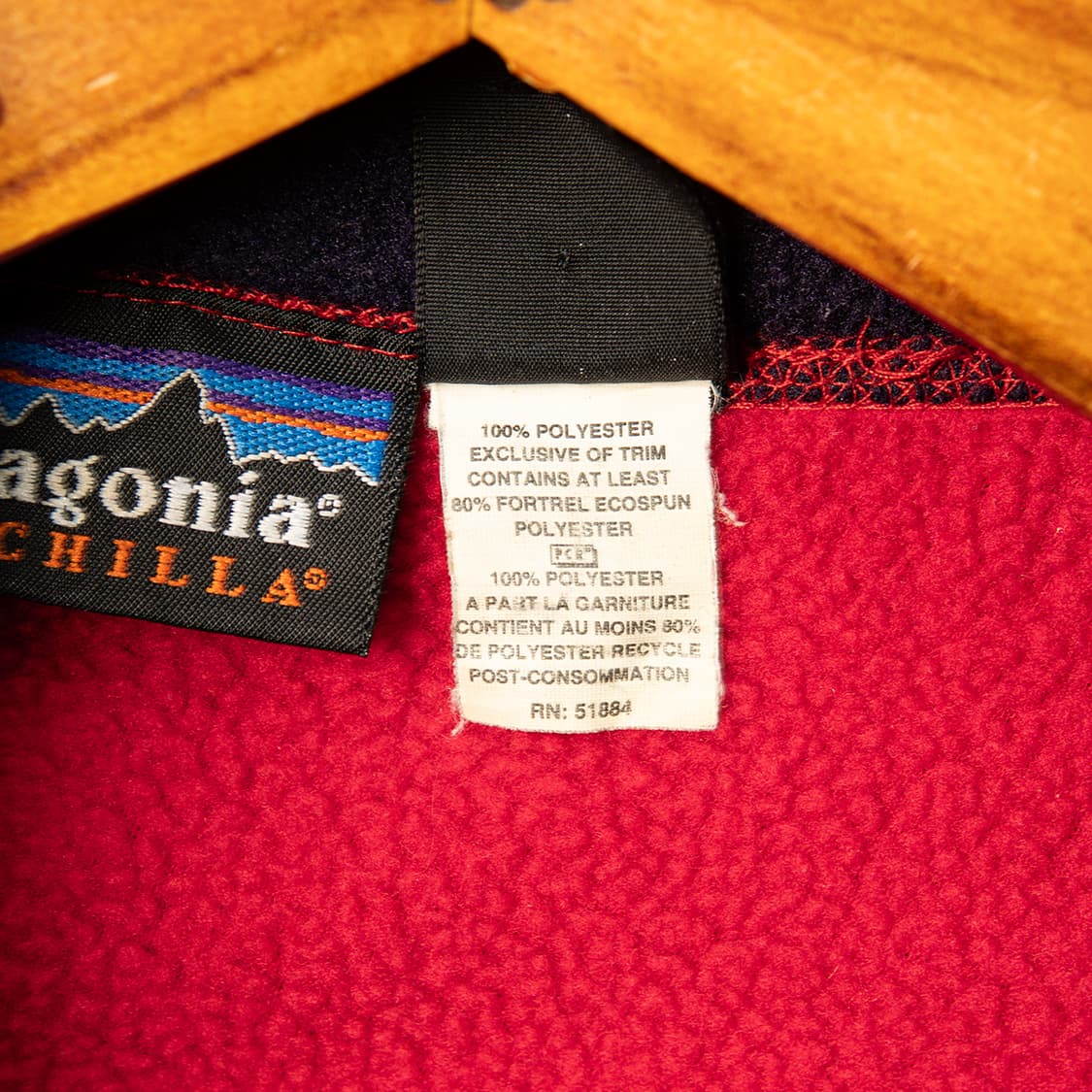 [L] 90s 파타고니아 USA 메이드 신칠라 베스트 레드  상품이미지8