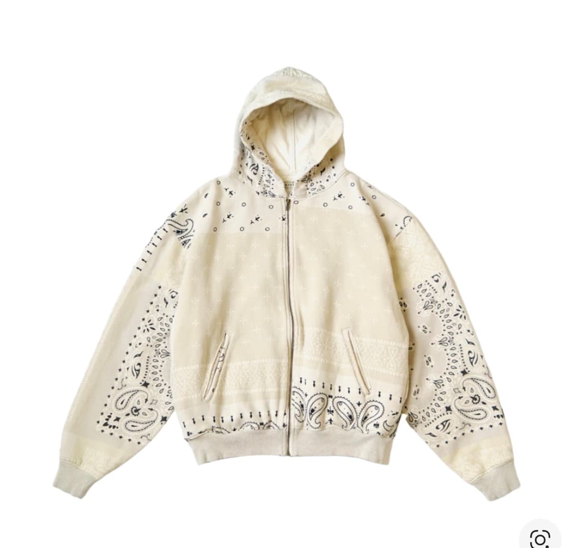 캐피탈 플리스 반다나 비부악 후드 블루종 키나리 상품이미지1