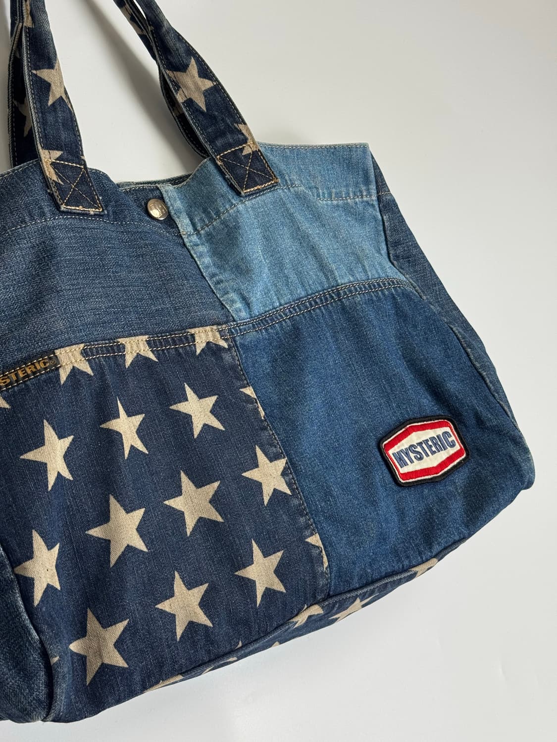 히스테릭글래머 빈티지 패치워크 데님 토트백 숄더백 가방 상품이미지4