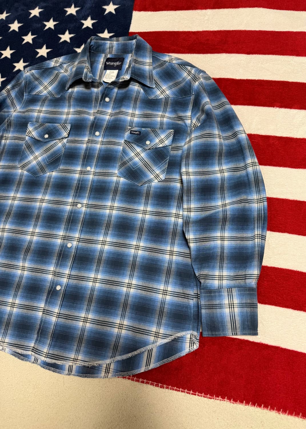 랭글러 웨스턴 체크셔츠 Wrangler western checkshirt 상품이미지3