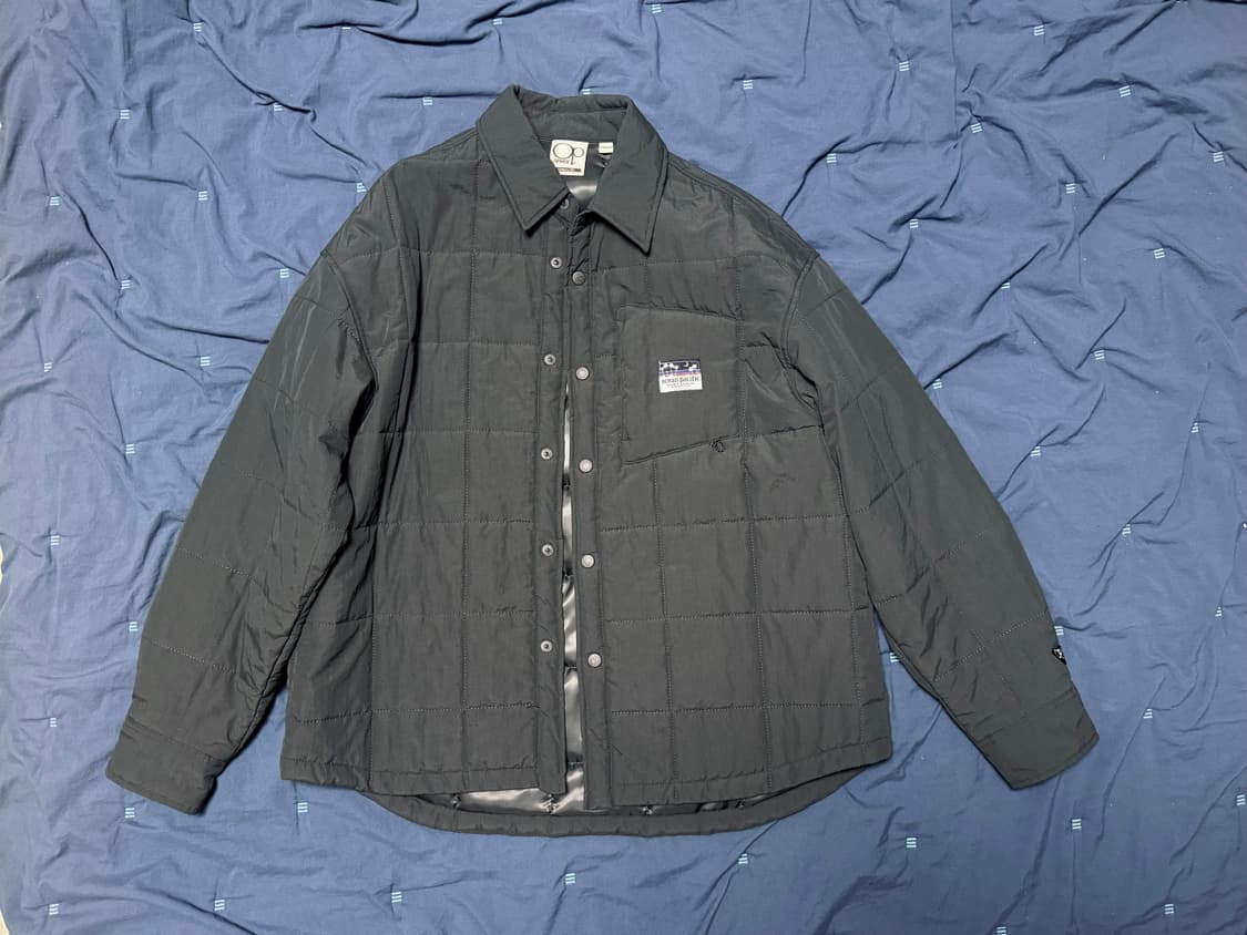 오션퍼시픽 퀼팅 가디건 자켓 차콜 상품이미지2