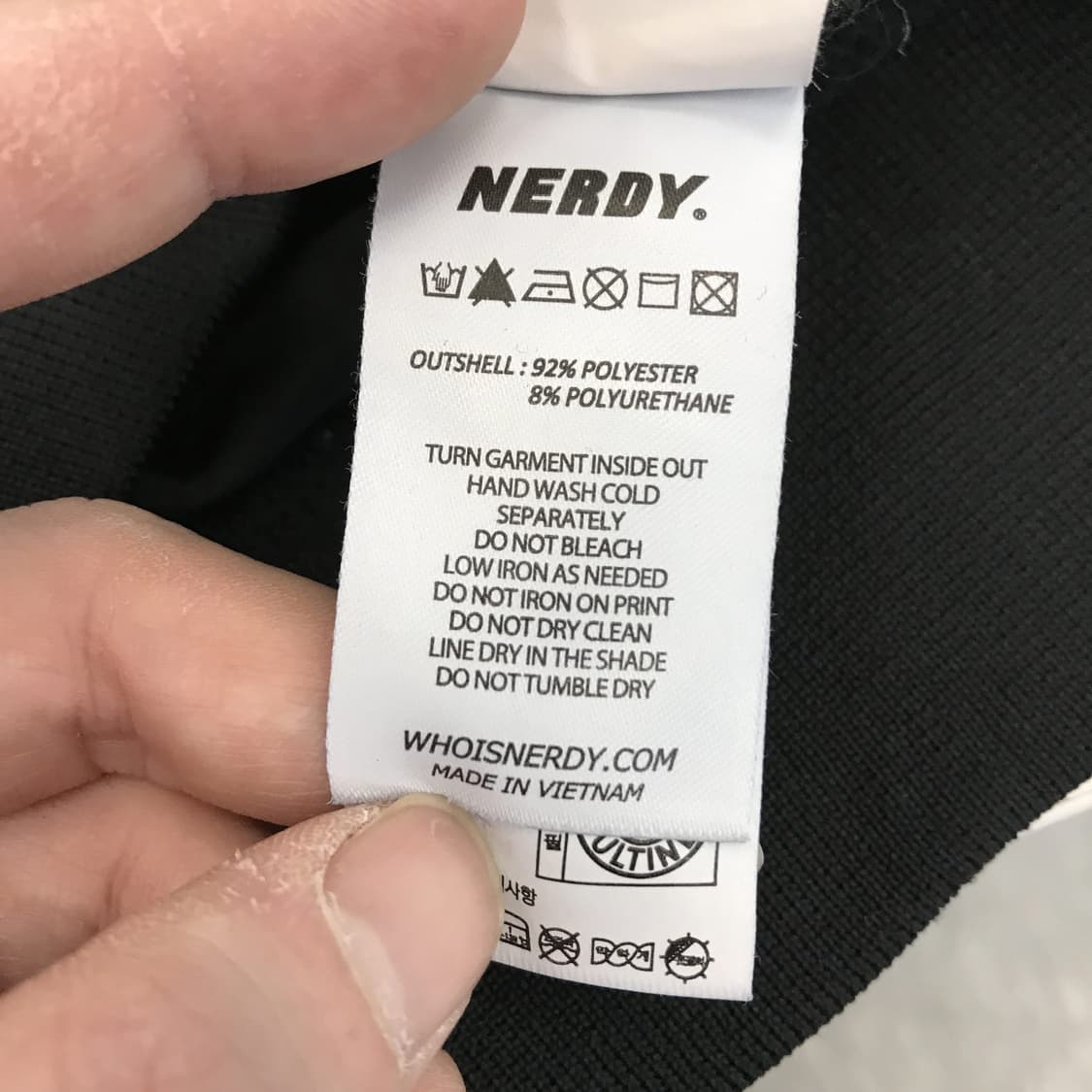 널디 NERDY 벨벳 트랙탑 블랙 [M] 상품이미지7