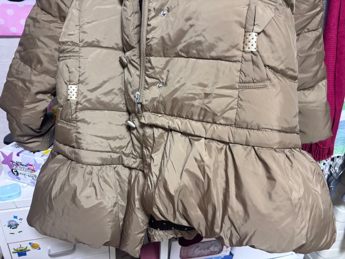 Pom ponette 라떼갸루 도트 패딩 원피스 히메갸루 러블리 로걀 상품이미지5