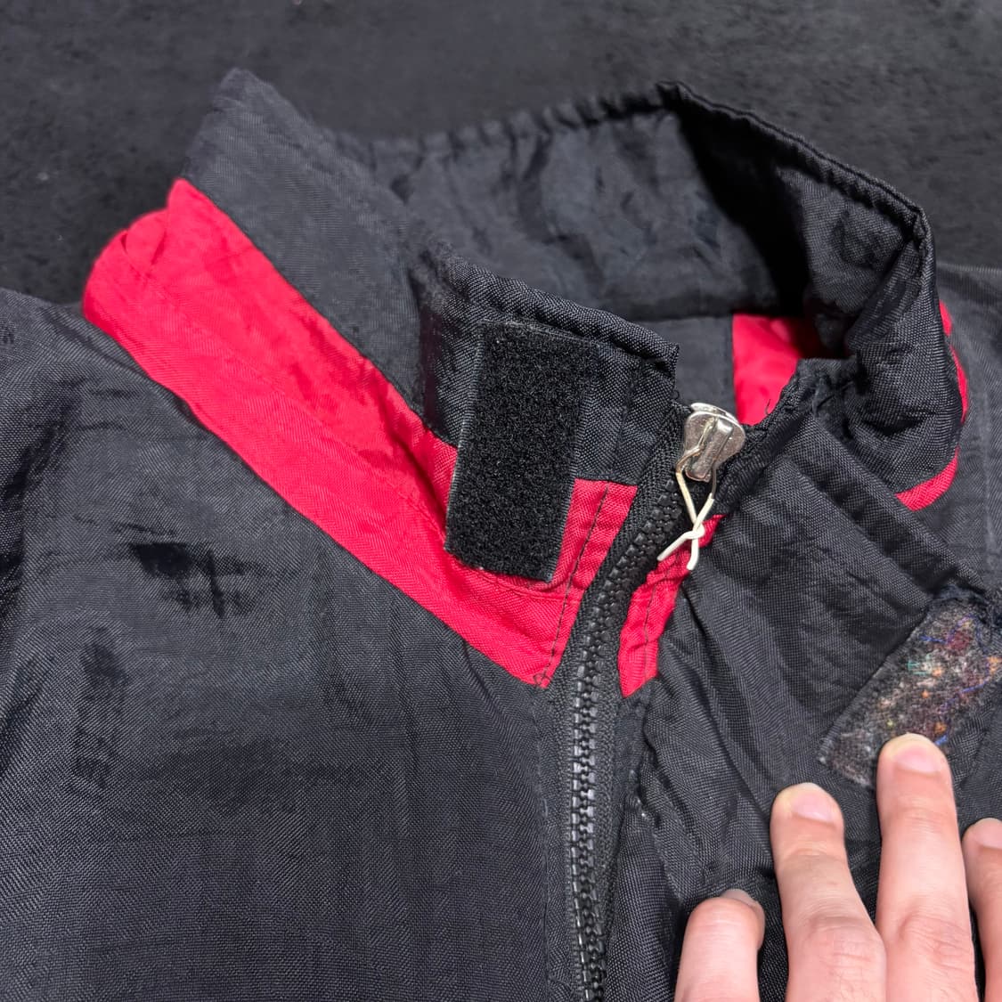 XL 스타터 시카고불스 NBA 블랙 우븐 바시티자켓 상품이미지4