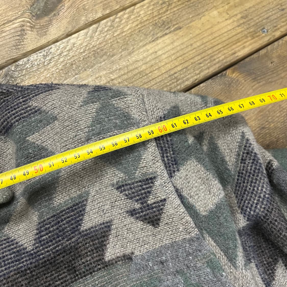 빈티지 커요커 가죽 배색 울 더플자켓  상품이미지8