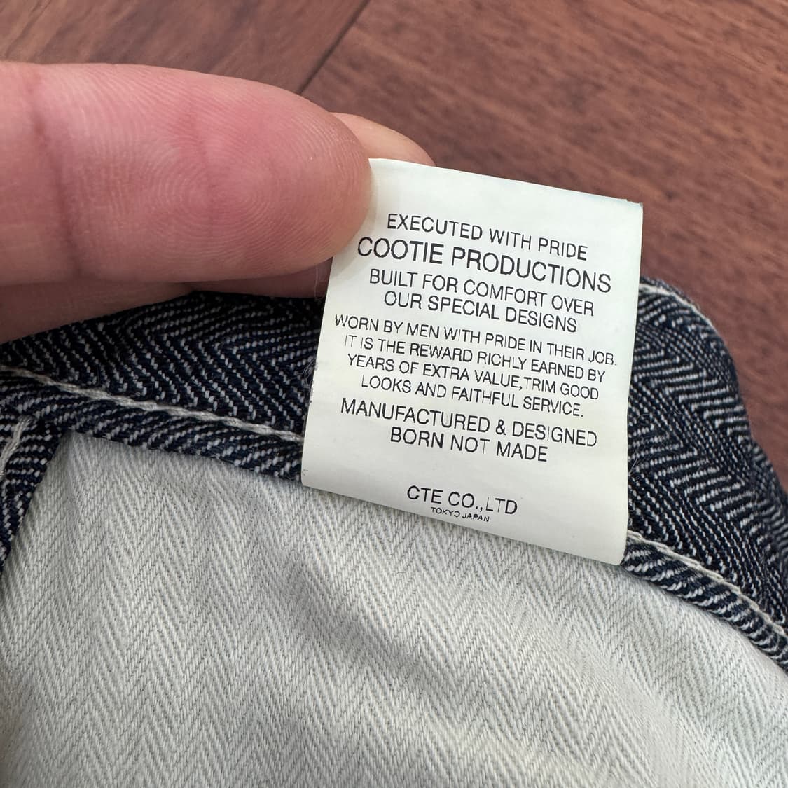 34 쿠티 프로덕션 헤링본 워크 팬츠 상품이미지10